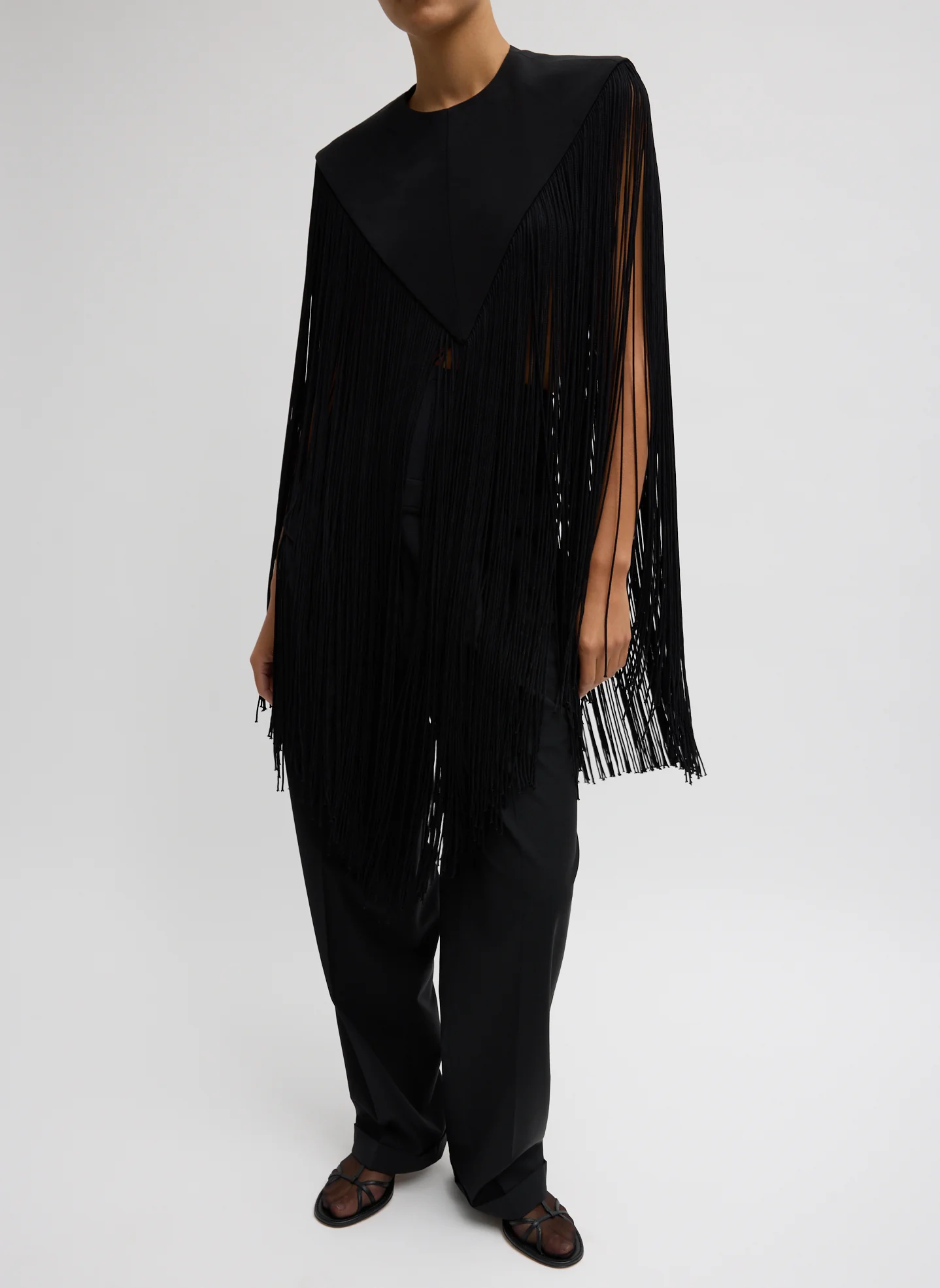 4-Ply Silk Fringe Cape