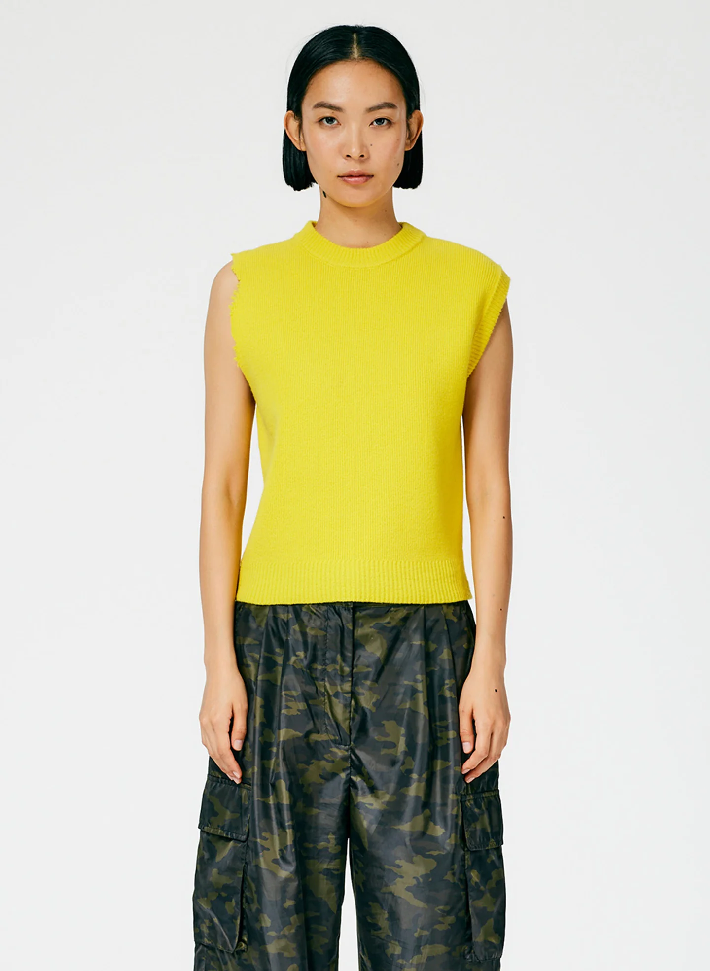 Anna Merino Wool Minime Distressed Vest - Image 2