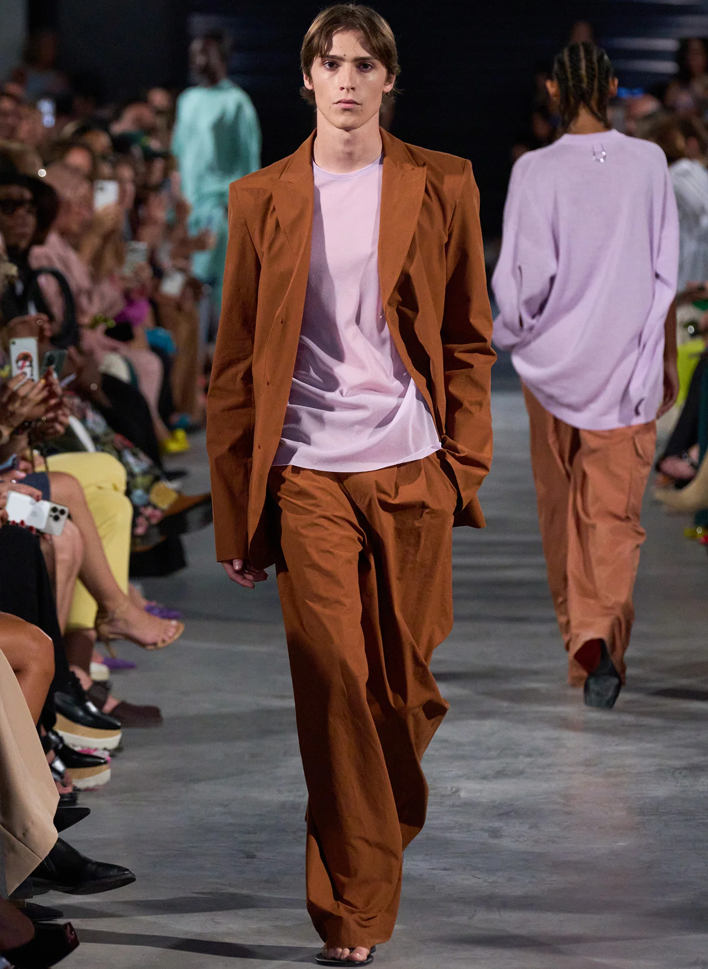 Arun Suiting Asymmetrical Pleat Stella Pant - Image 2
