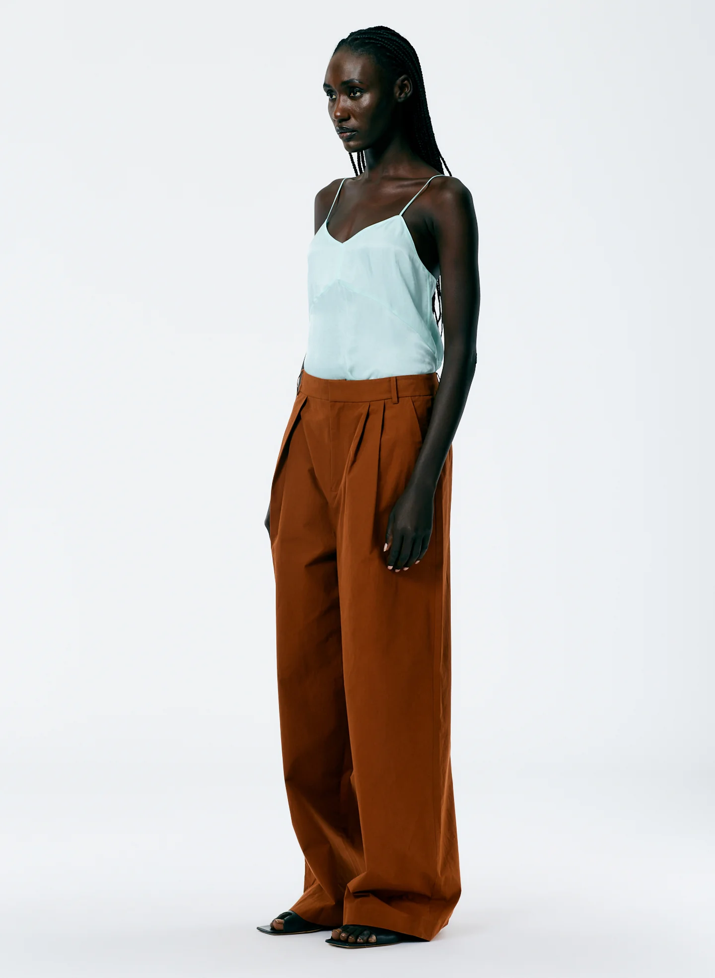 Arun Suiting Asymmetrical Pleat Stella Pant - Image 3