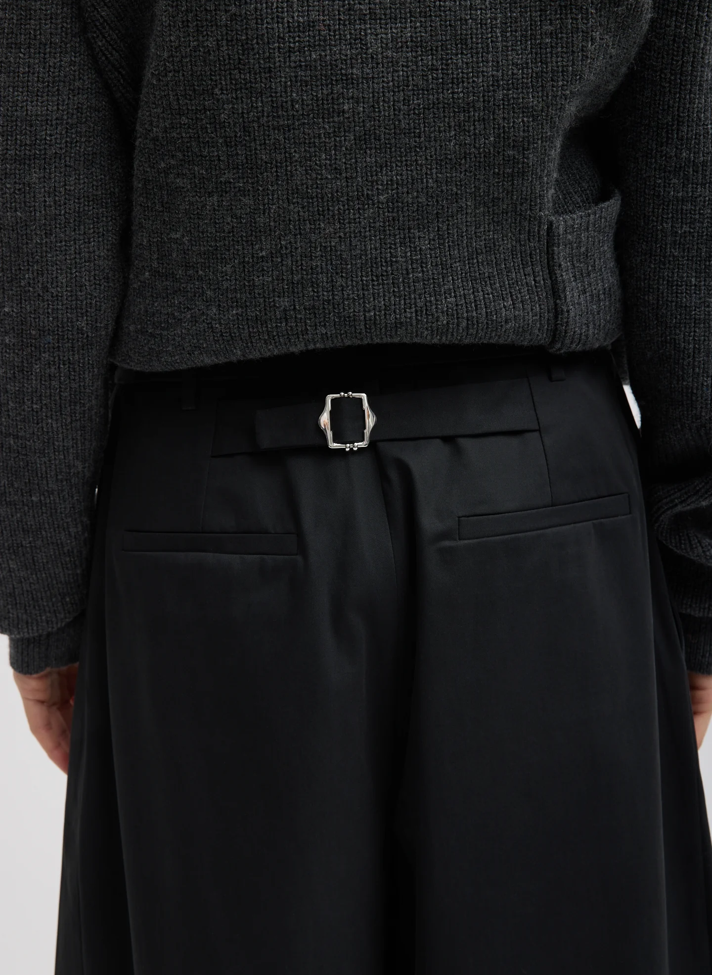 Bio Twill Triple Pleat Cropped Pant - Image 4