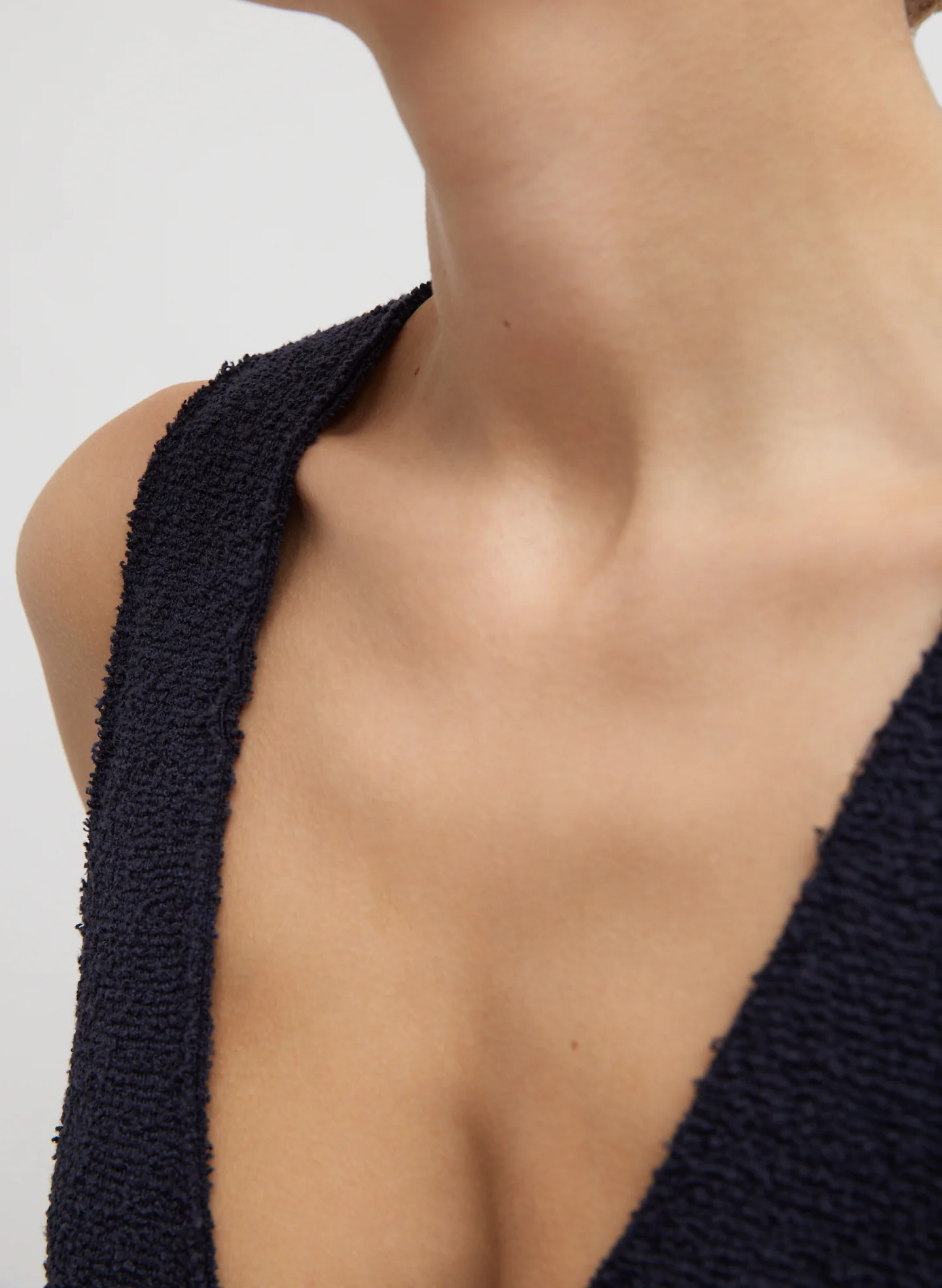 Boucle Knit Tank Tucked Dress - Image 4