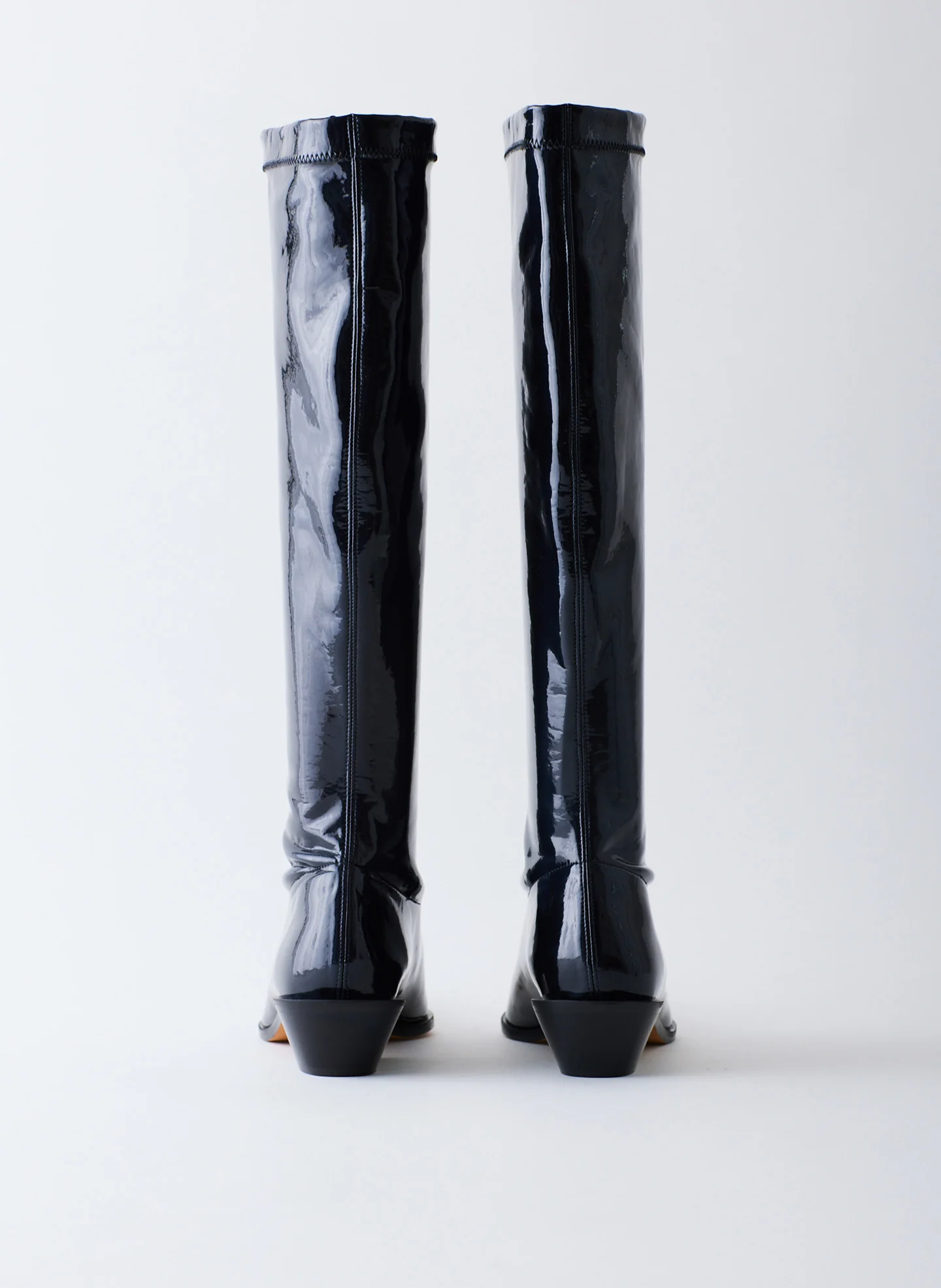 Bronson Faux Patent Leather Boot - Regular Calf - Image 6