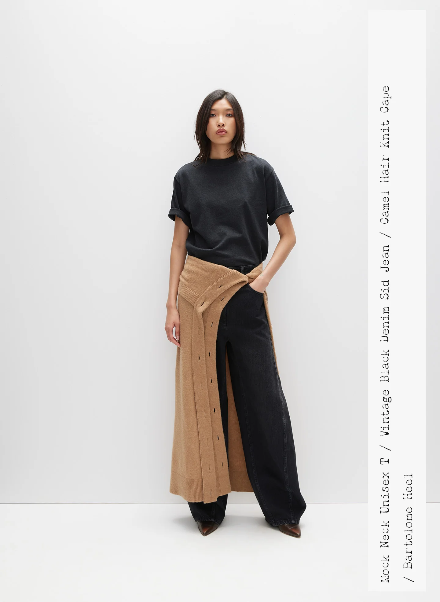 Camel Hair Knit Cape - Image 2