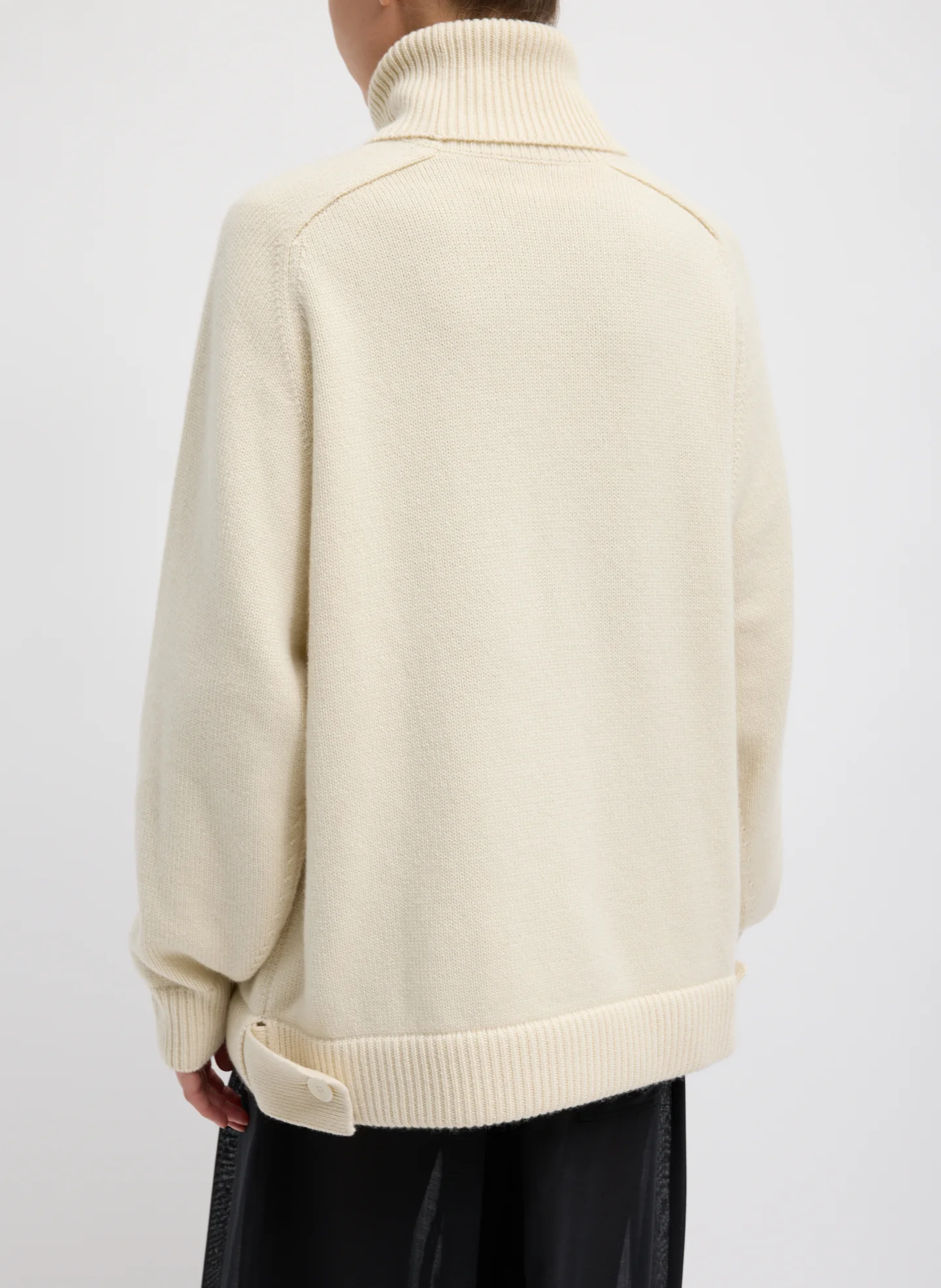 Cashmere Turtleneck Oversized Pullover Sweater - Image 6