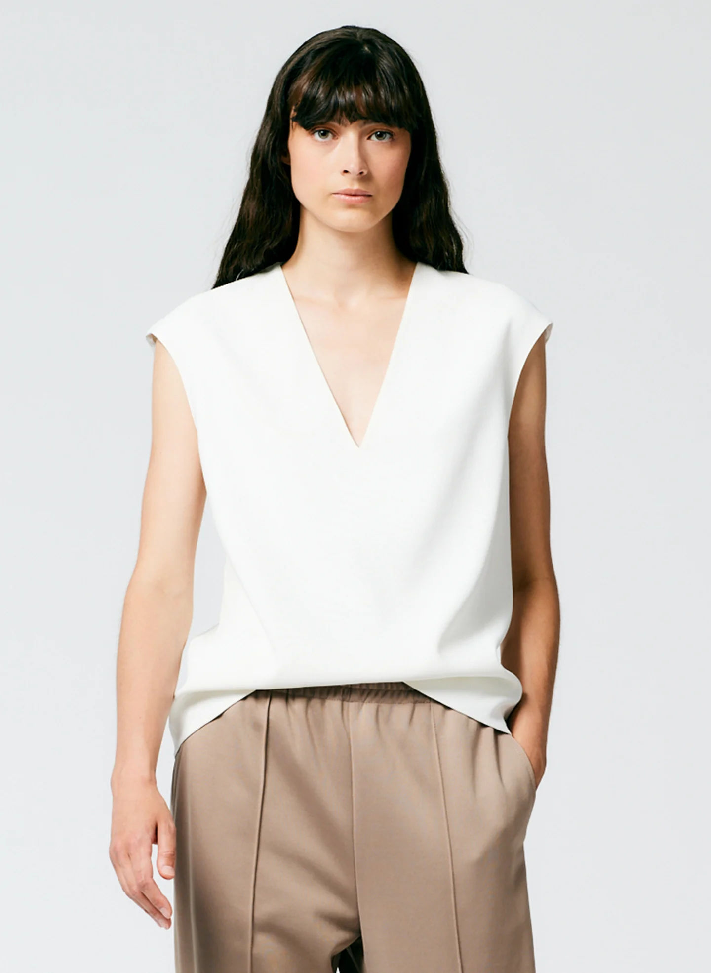 Chalky Drape Handkerchief Top - Image 5