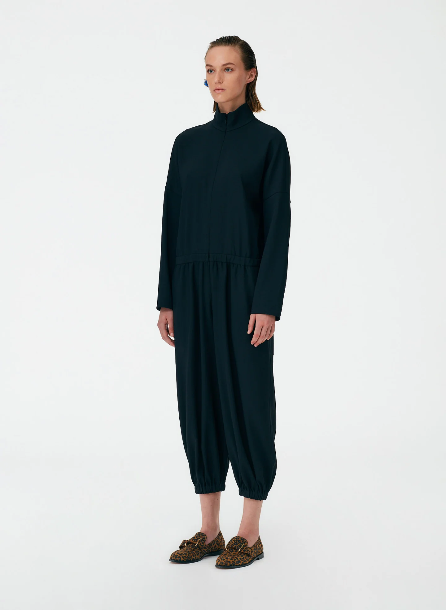 Chalky Drape Zip Up Jumpsuit - Image 10