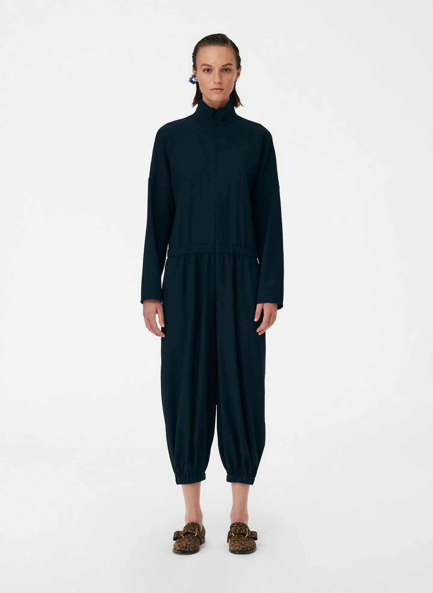 Chalky Drape Zip Up Jumpsuit - Image 9