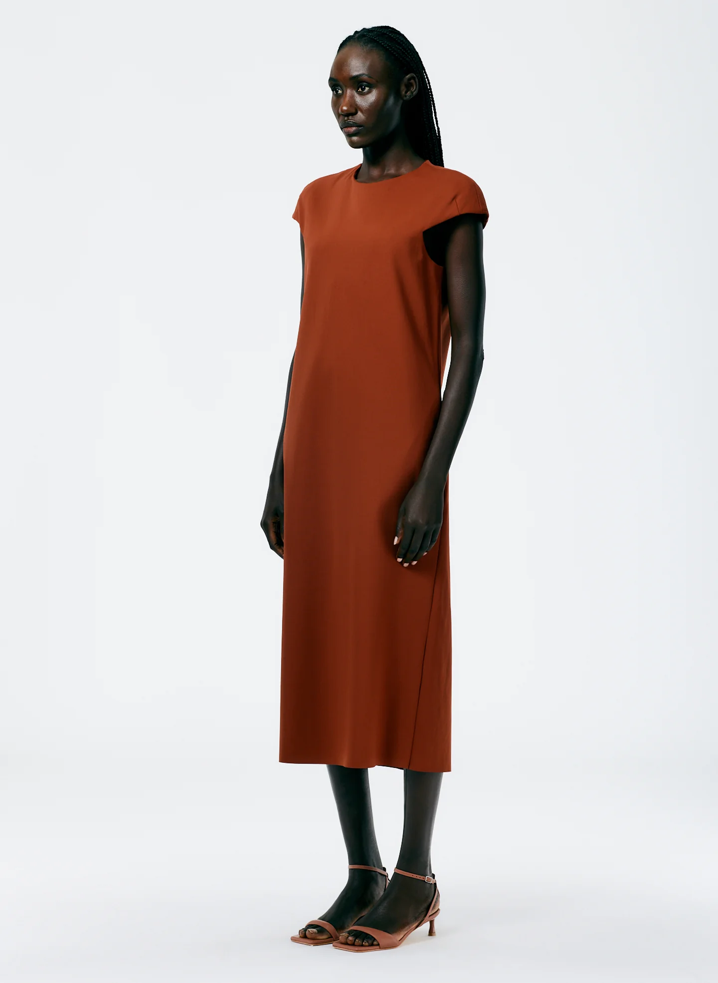 Compact Ultra Stretch Knit Lean Sleeveless Dress - Image 3