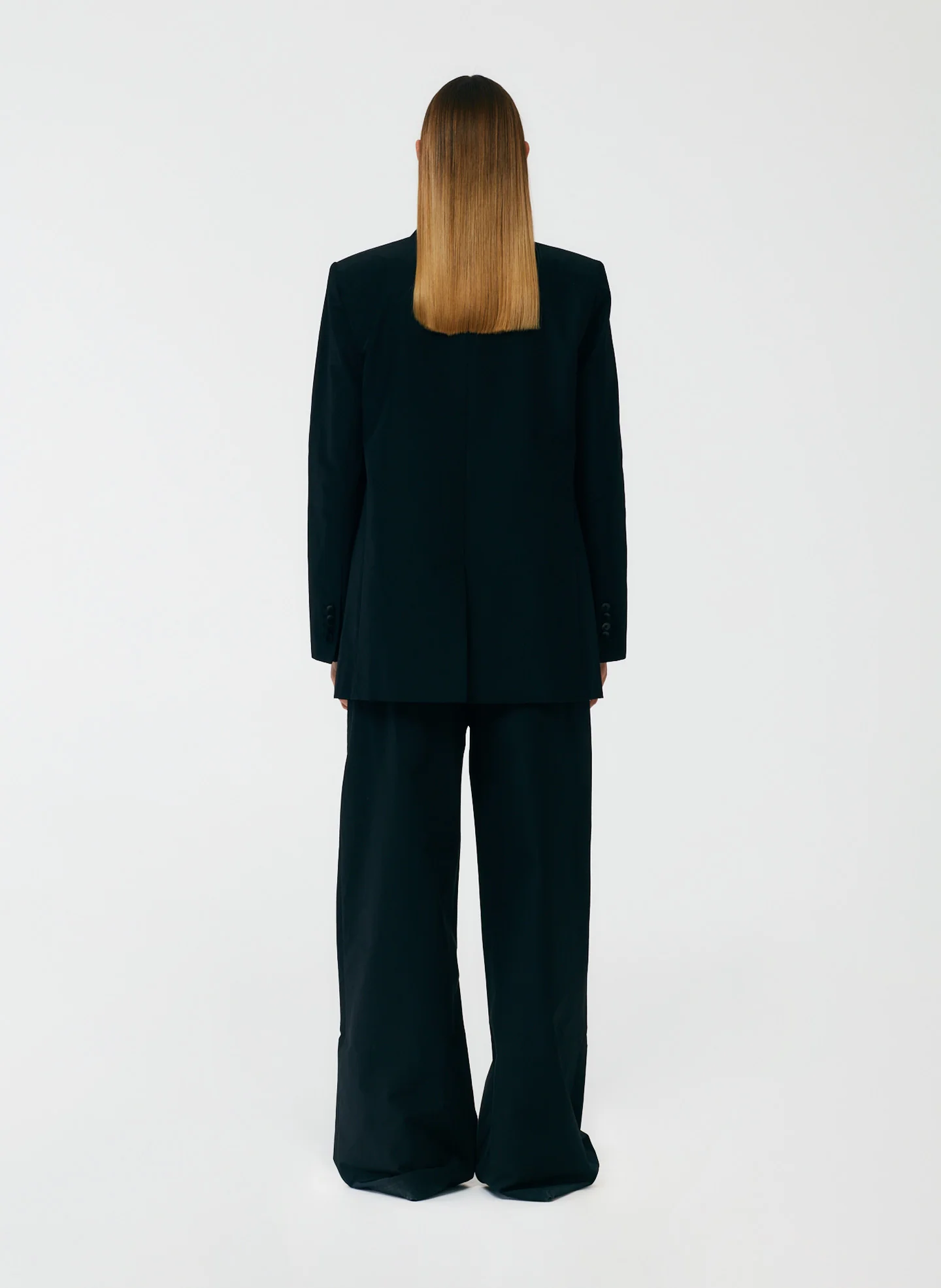 Cotton Nylon Cutout Lapel Blazer - Image 10