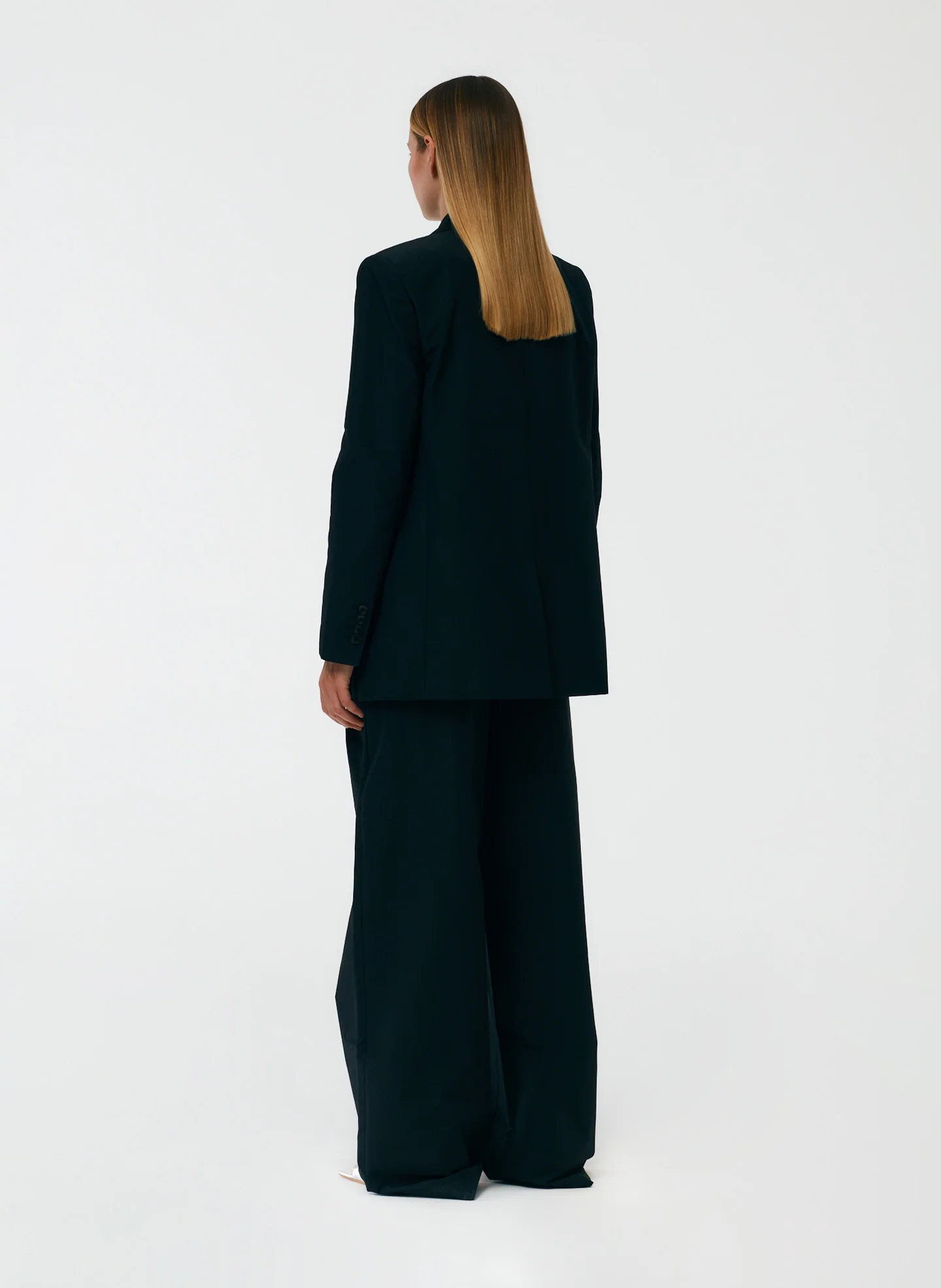 Cotton Nylon Cutout Lapel Blazer - Image 9