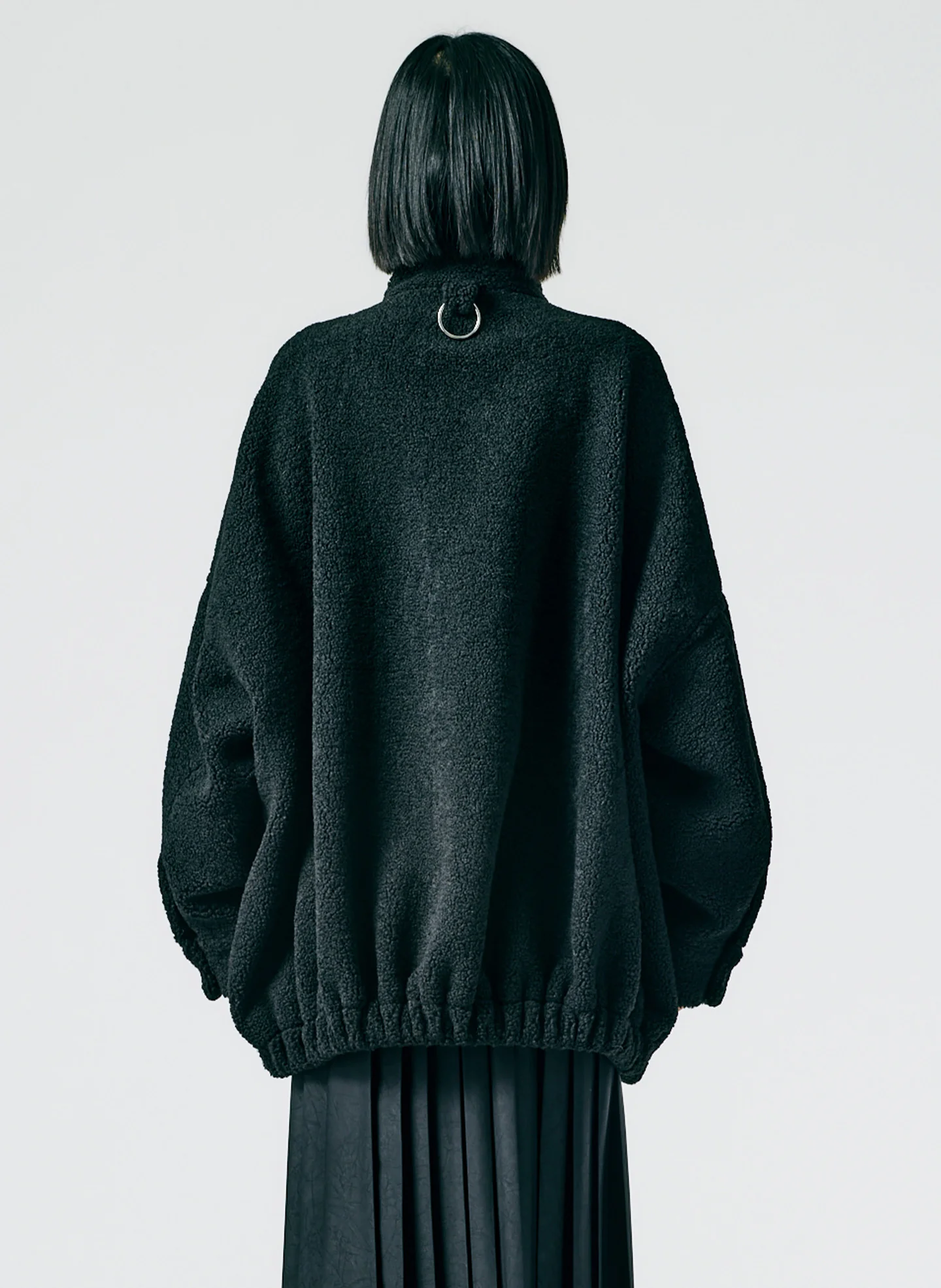 Cozy Fleece Cubic Zip Up Bomber - Image 5