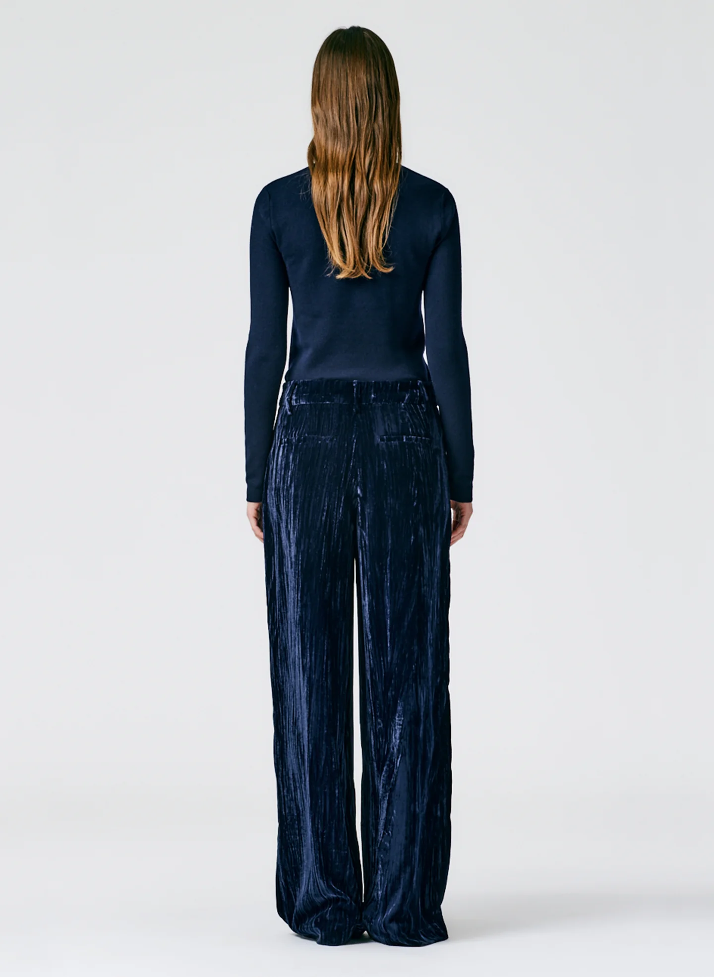 Creased Velvet Stella Pant - Image 4