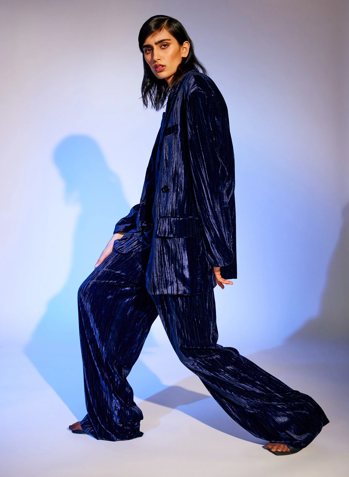Creased Velvet Stella Pant - Image 7