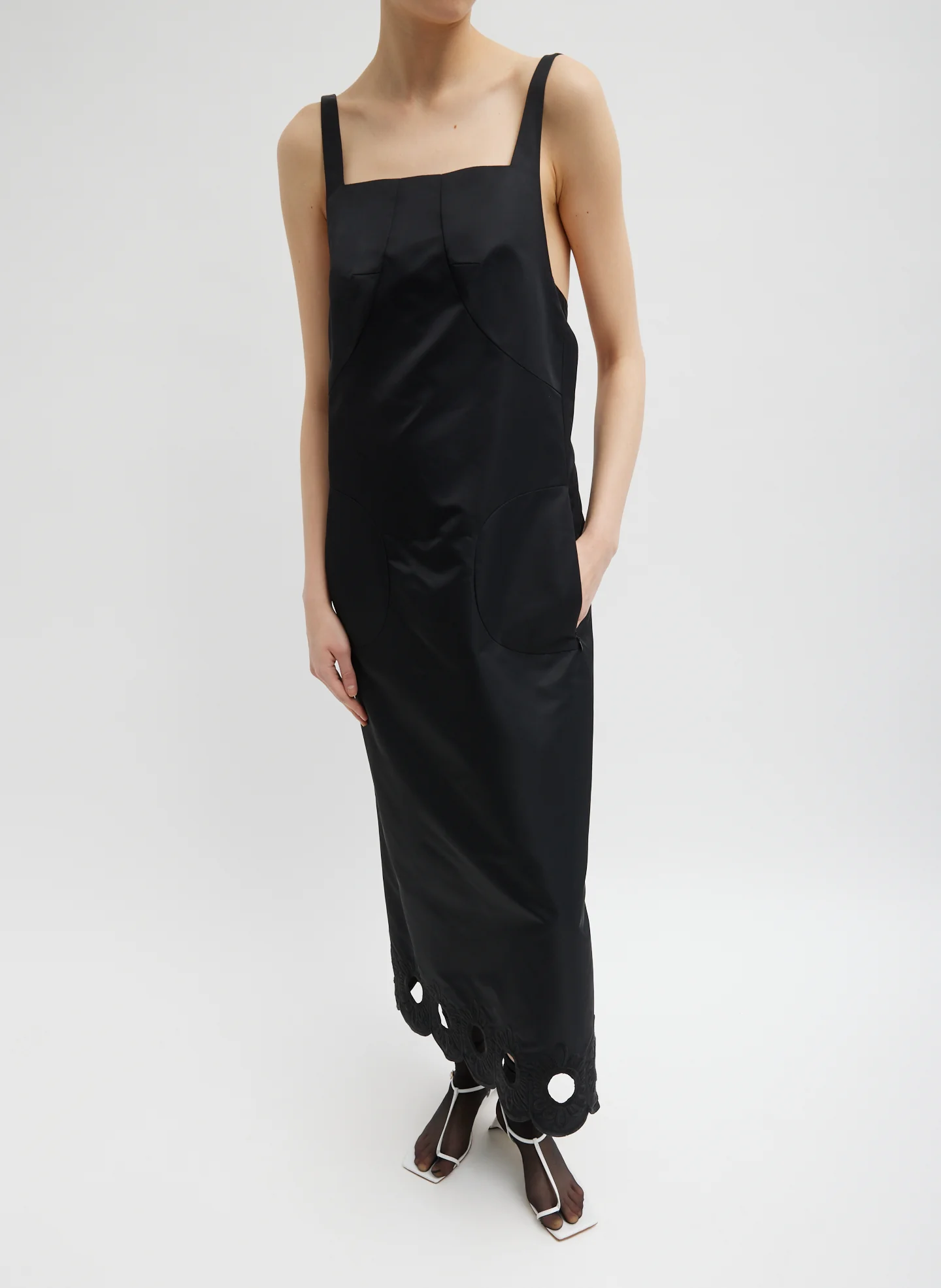 Daisy Embroidery Long Dress