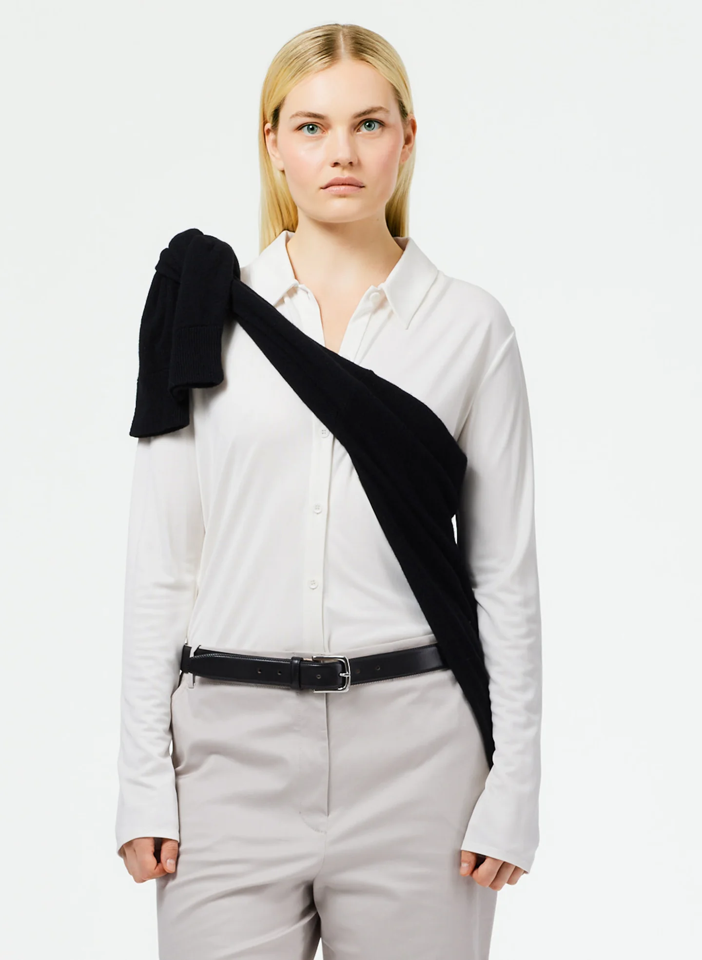 Deeba Cupro Slim Shirt - Image 2