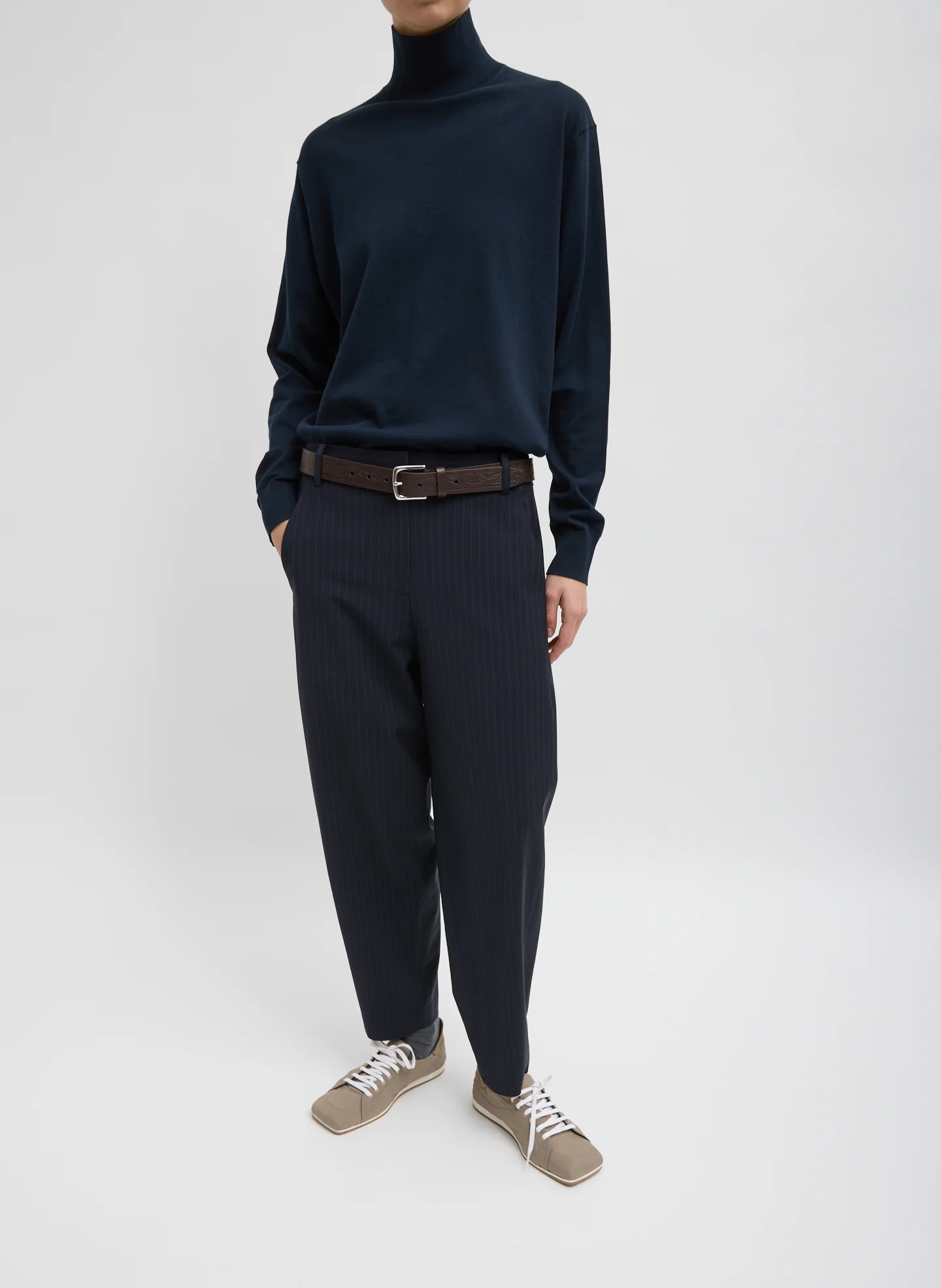 Dominic Pinstripe Reese Sculpted Trouser