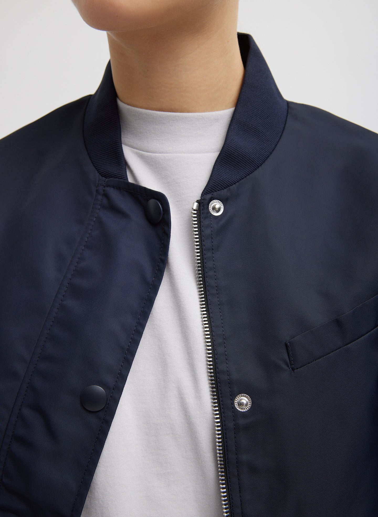 Eco Nylon Cropped Bomber - Image 4