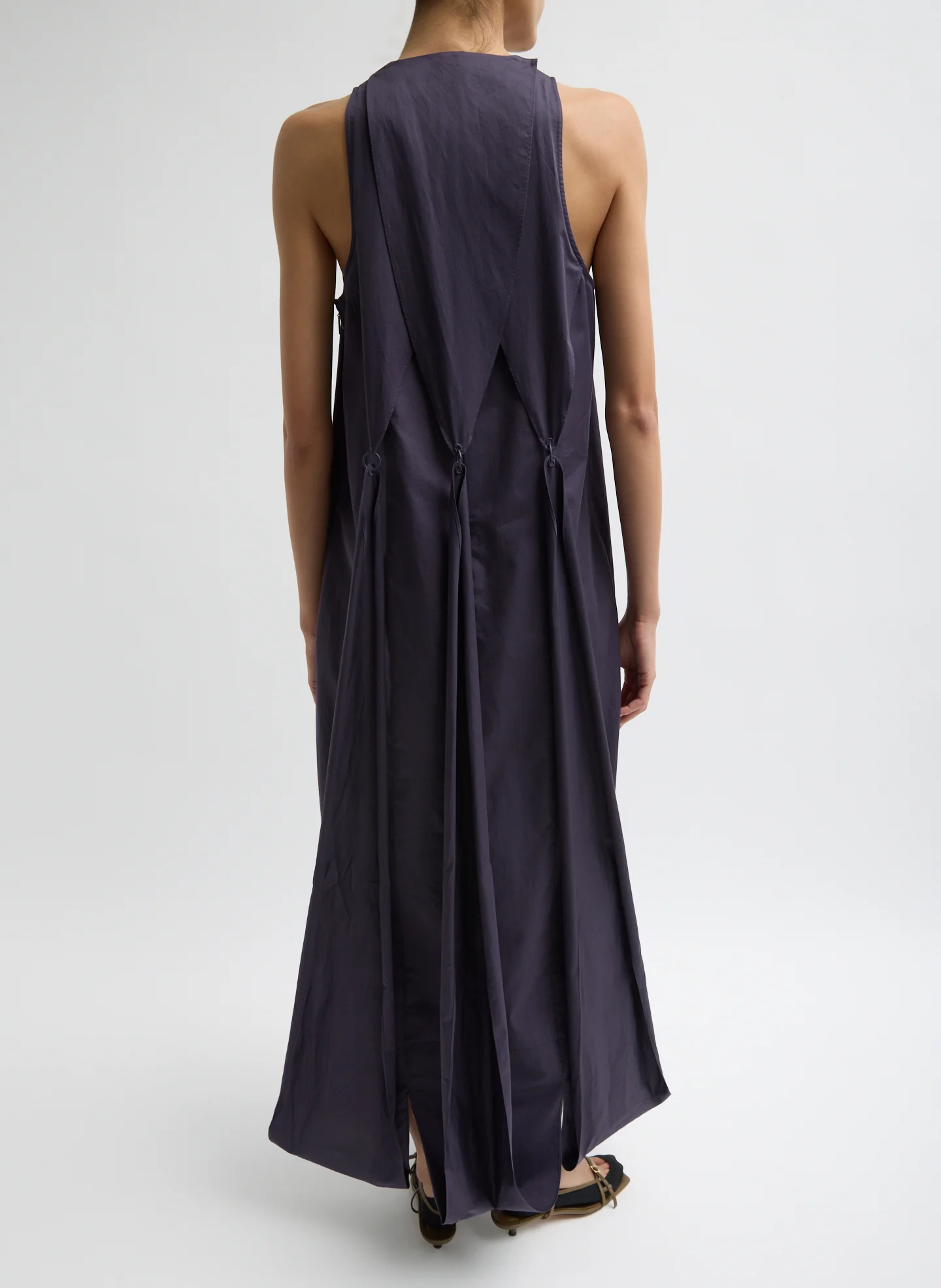 Eco Poplin Halter Paneled Dress - Image 5