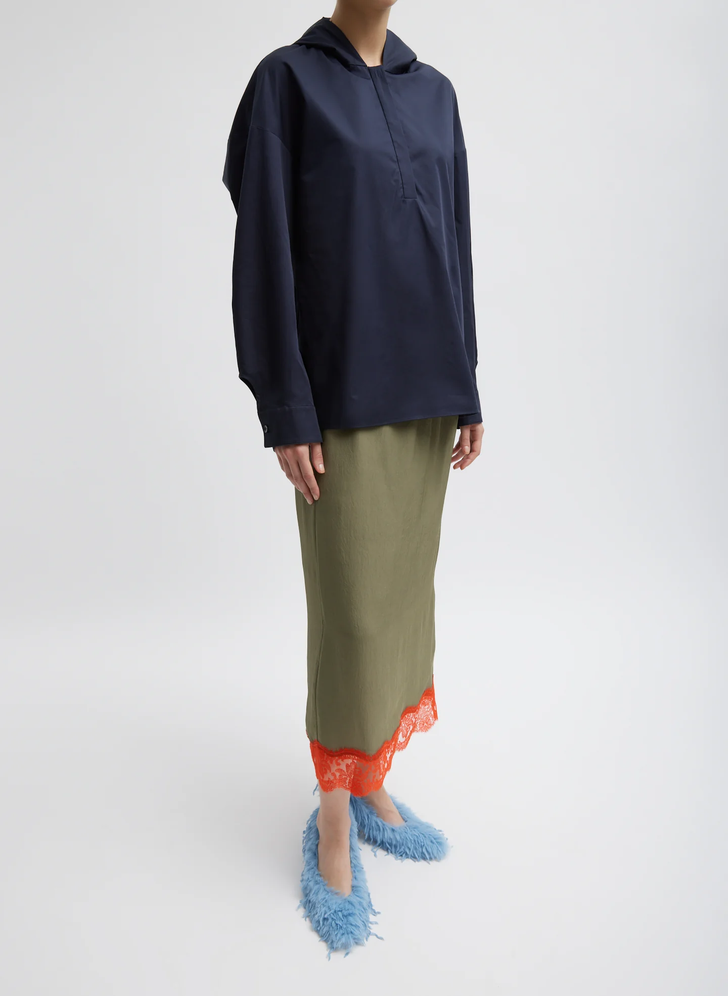 Eco Poplin Hooded Shirt - Image 5