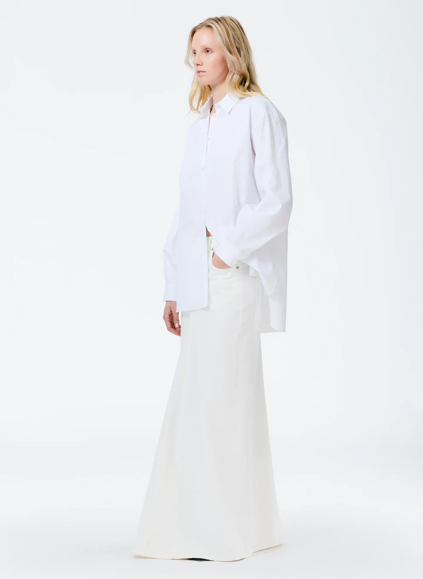 Eco Poplin Twisted Sleeve Shirt - Image 5