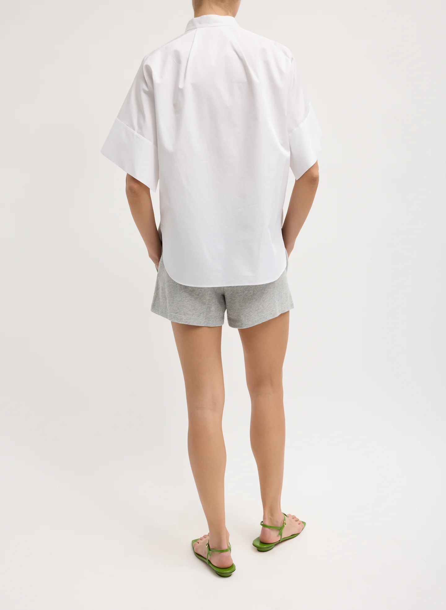 Eco Poplin Raglan Tucked Short Sleeve Shirt - Image 6