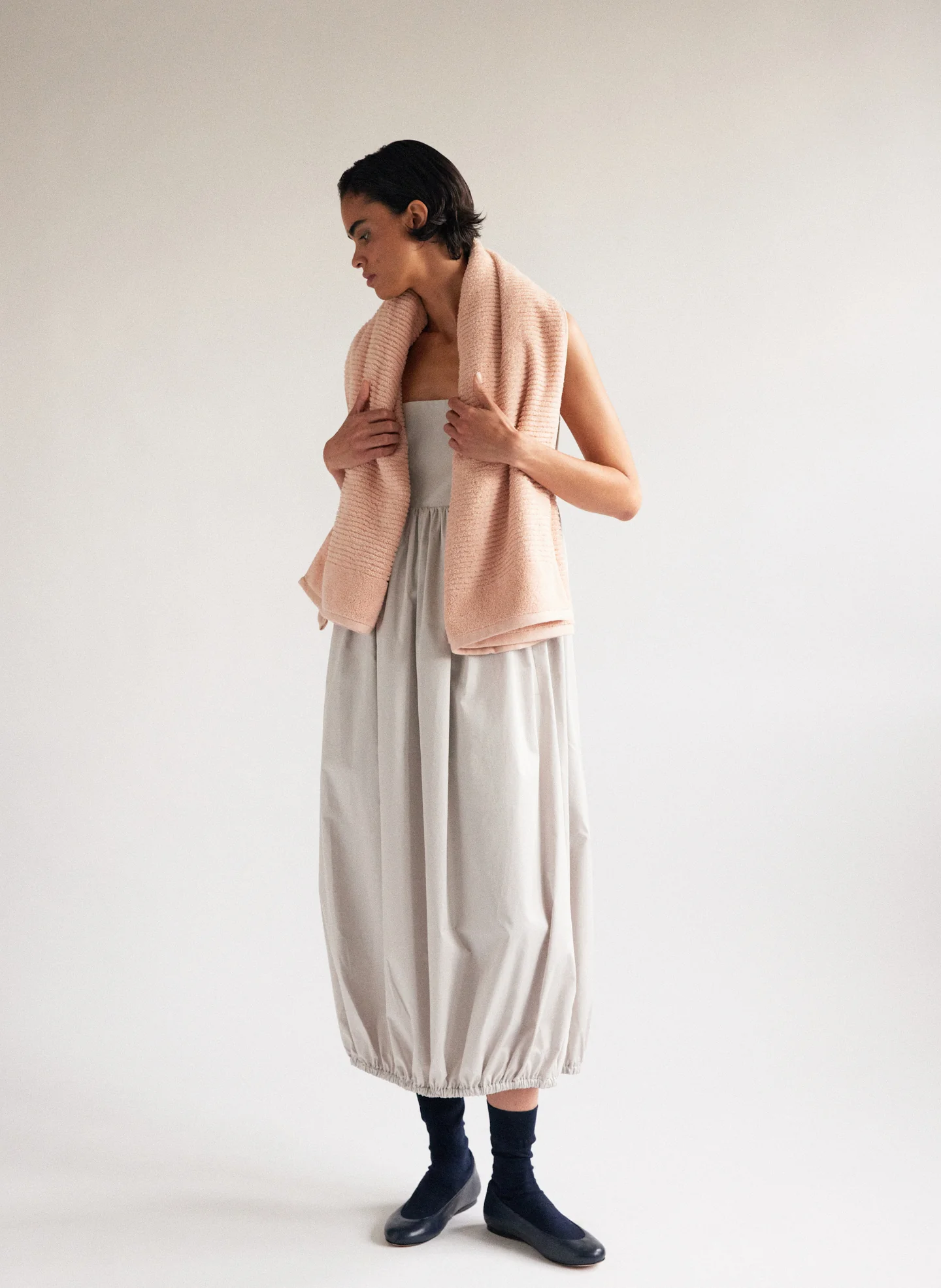 Eco Poplin Square Neck Sculpted Dress - Image 2