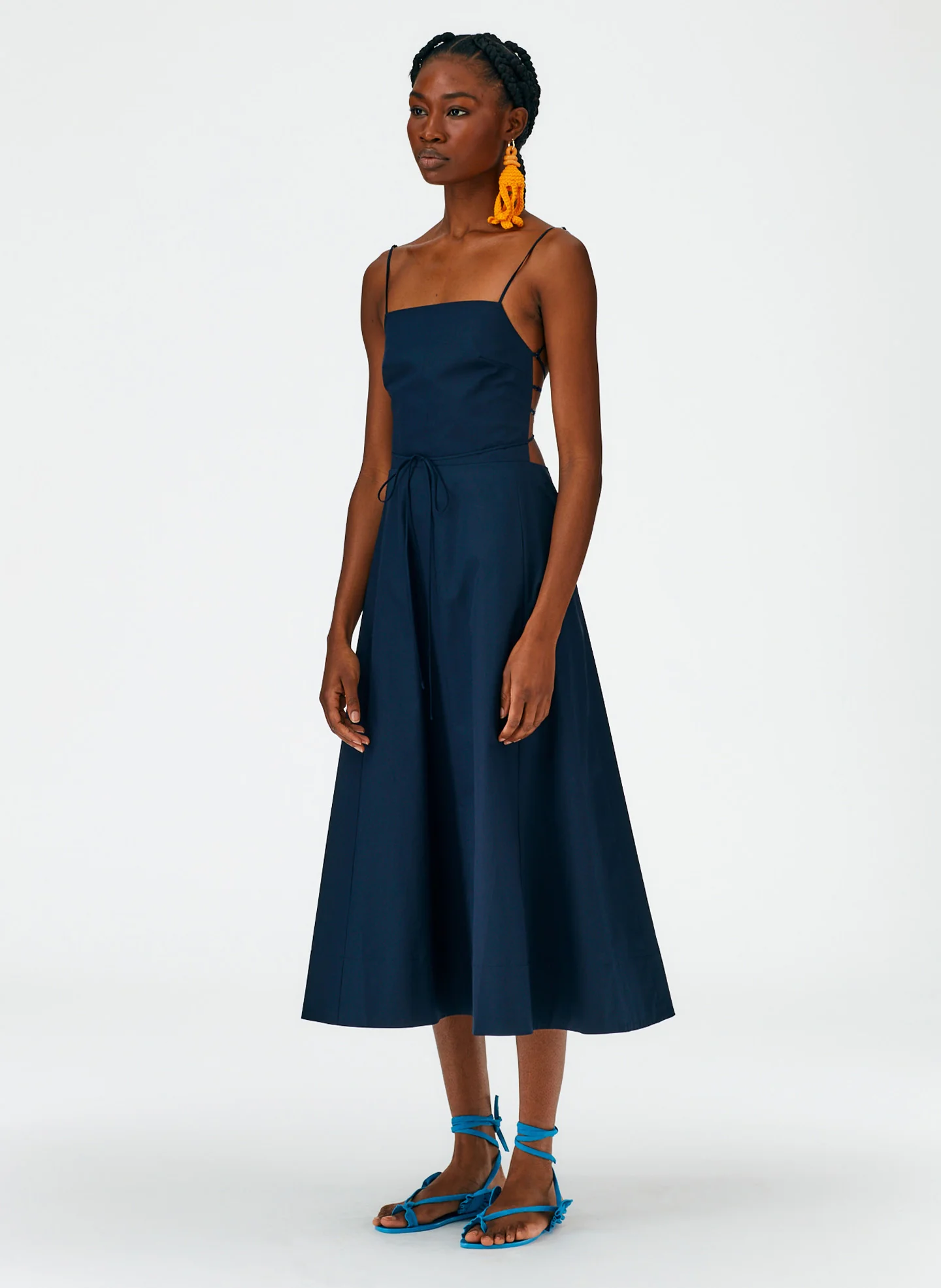 Eco Poplin Strappy Dress - Image 3