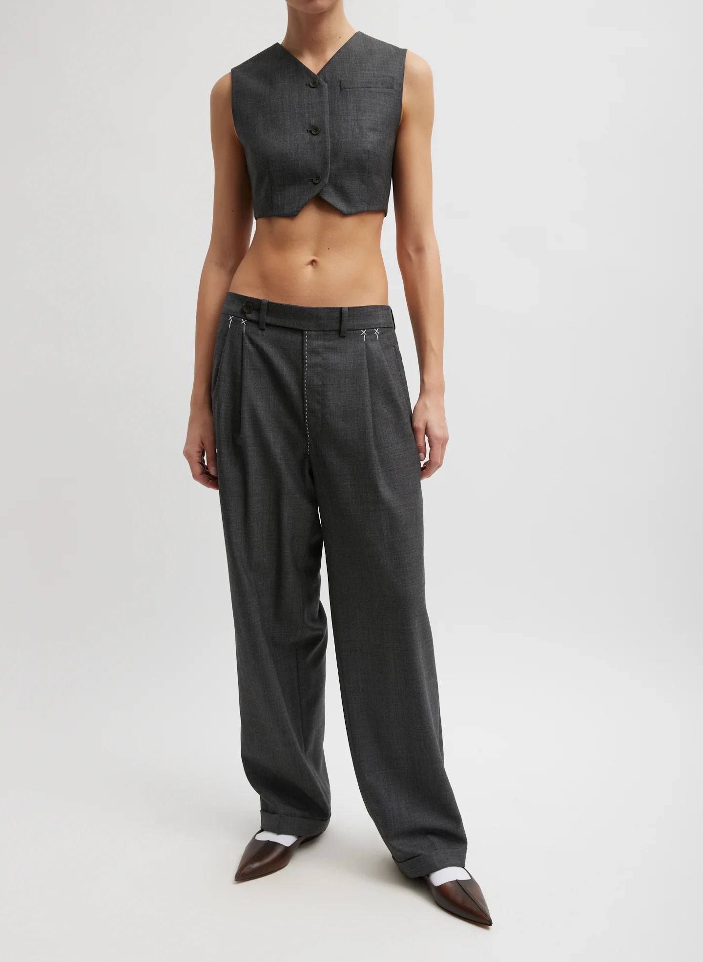 Ellis Suiting Shrunken Vest - Image 7