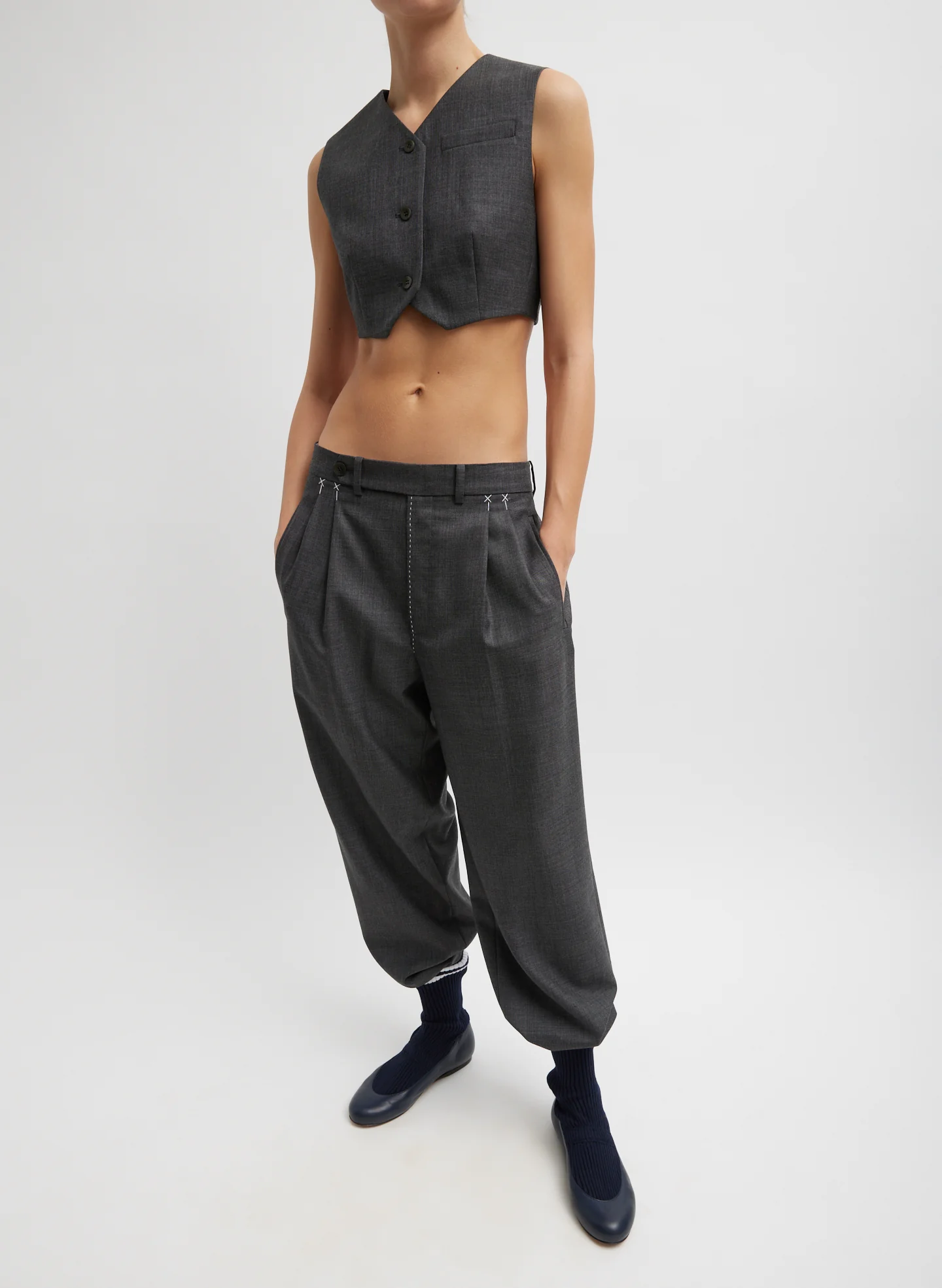 Ellis Suiting Shrunken Vest - Image 8