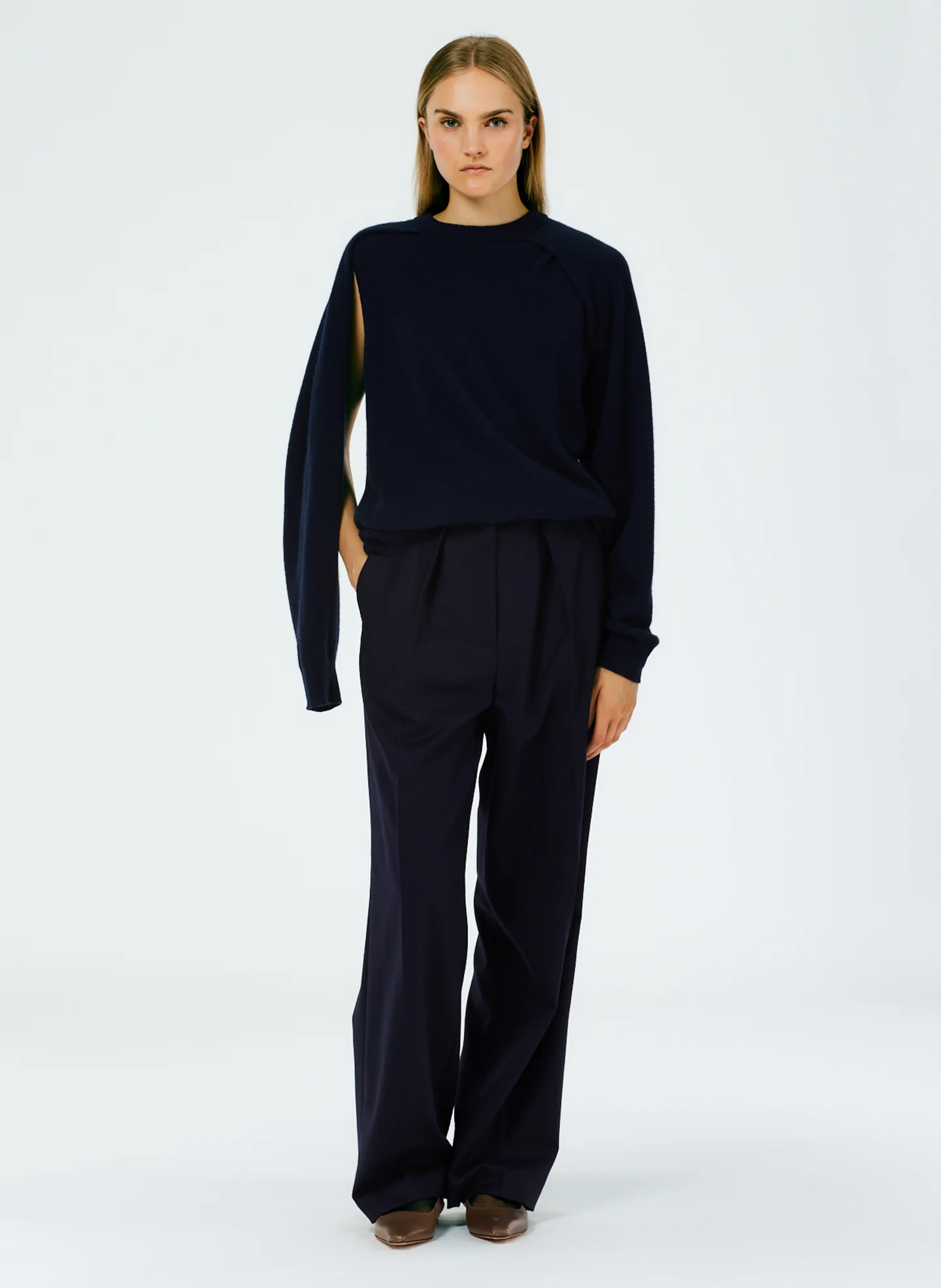 Feather Weight Cashmere Easy Cocoon Tunic - Image 5