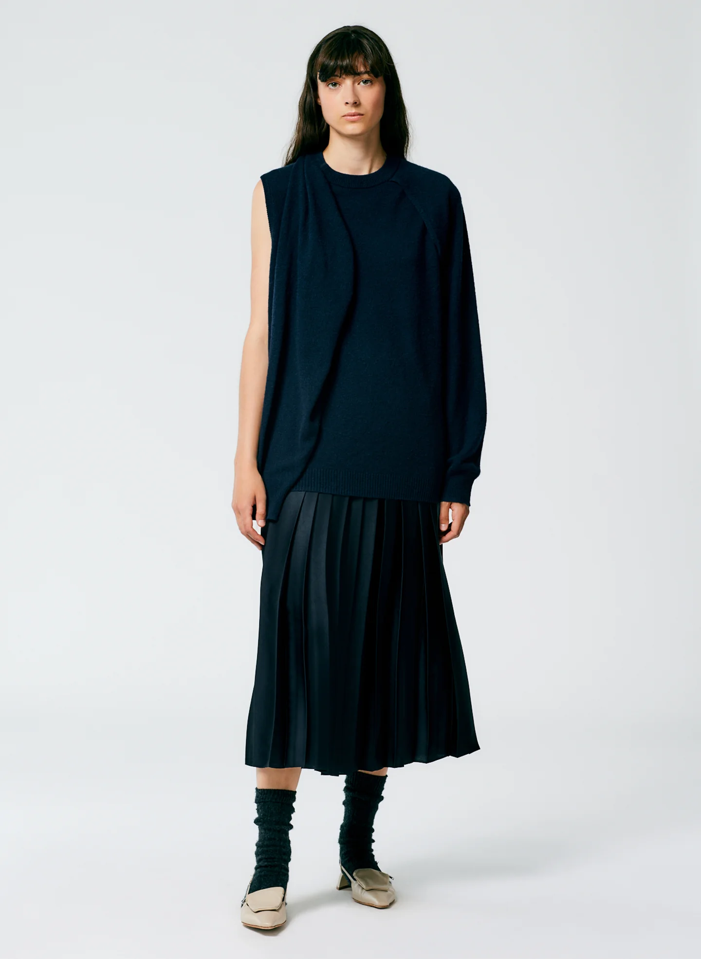 Feather Weight Cashmere Easy Cocoon Tunic - Image 7