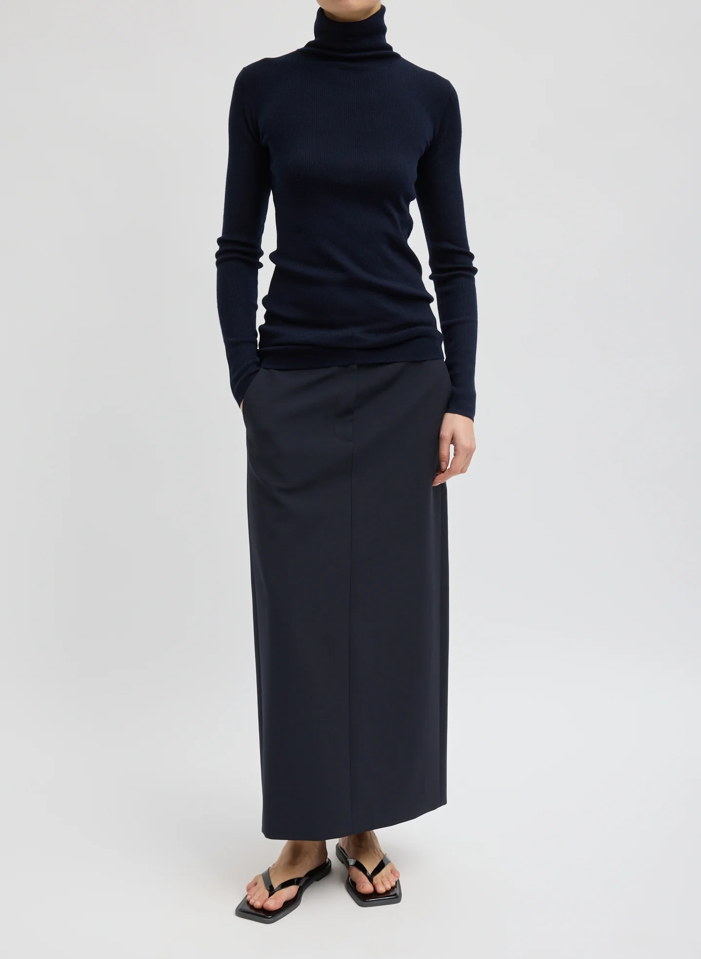 Featherweight Ribbed Sweater Turtleneck Pullover - Image 4