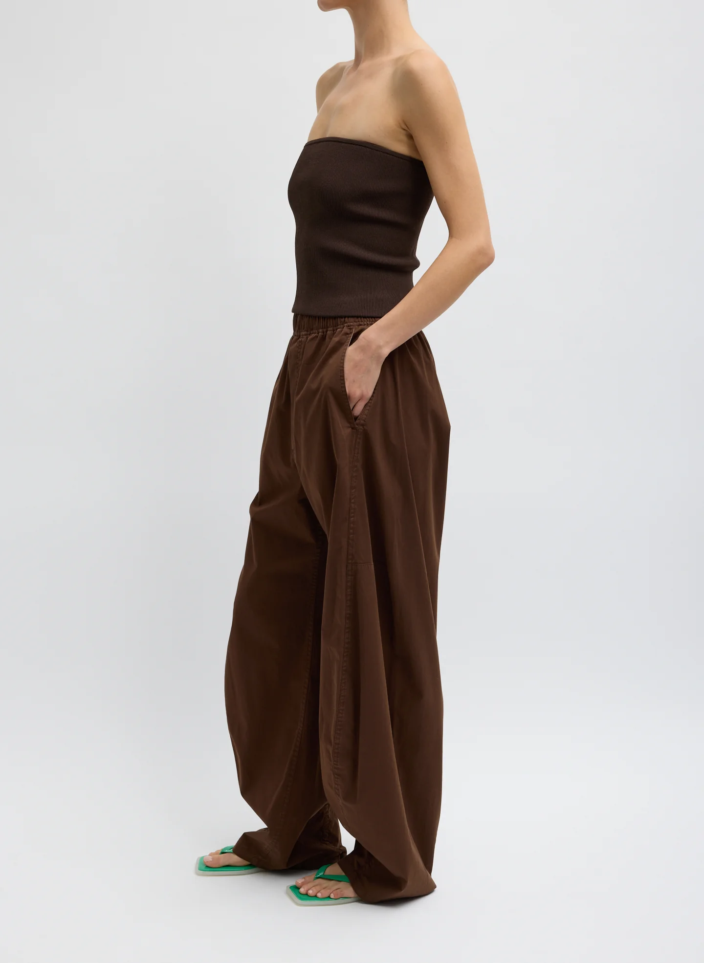 Garment Dyed Silky Cotton Winslow Pull On Pant - Image 3