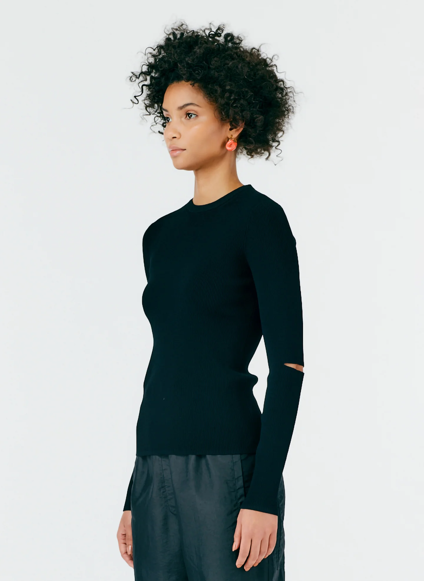 Giselle Slash Cutout Crewneck Pullover - Image 2