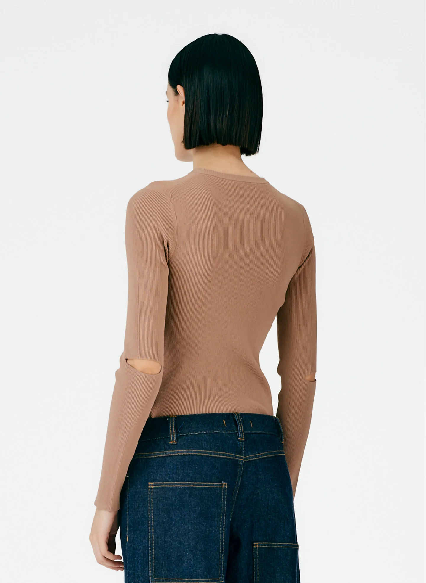 Giselle Slash Cutout Crewneck Pullover - Image 3