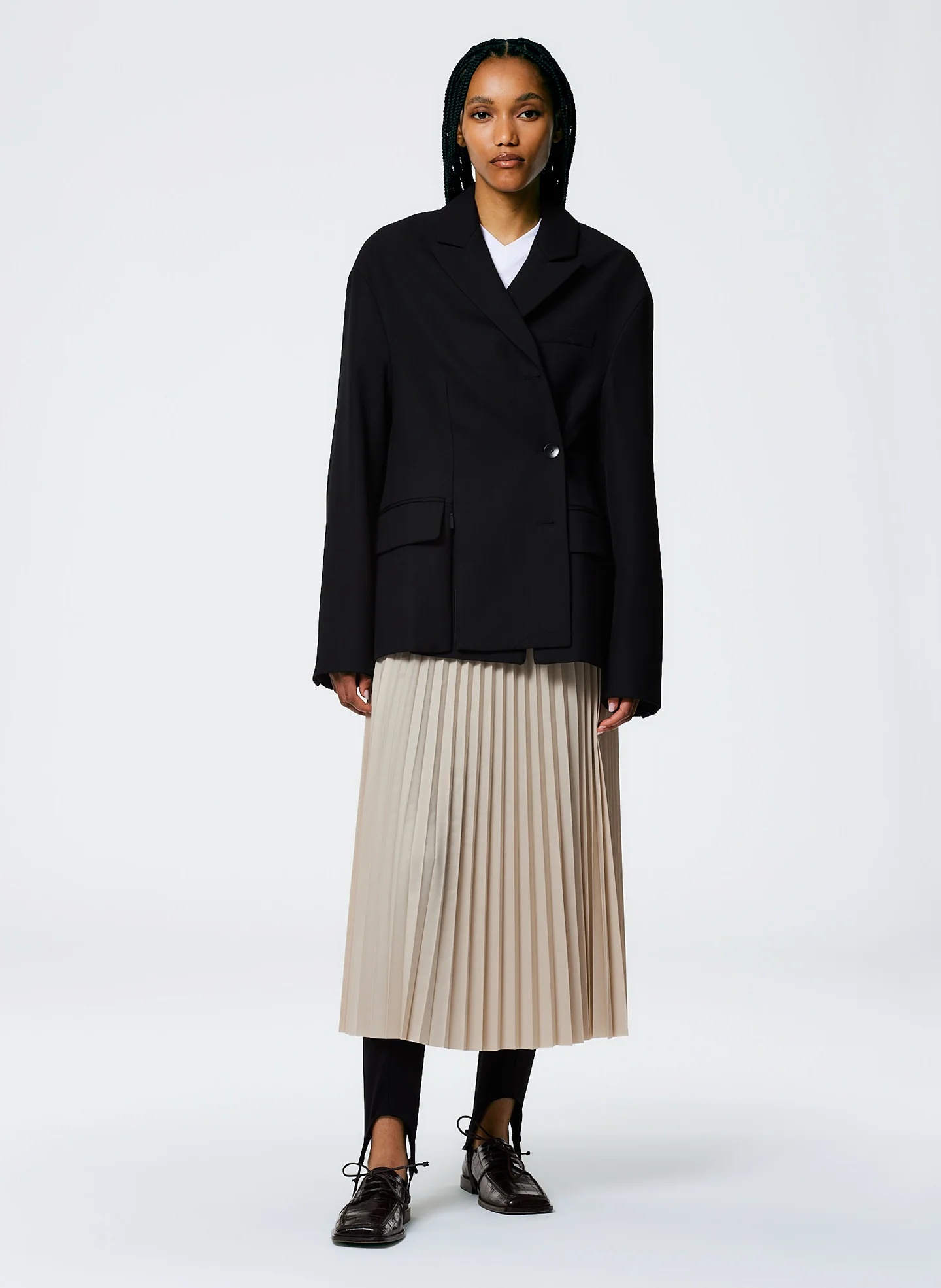 Grain De Poudre Liam Blazer With Slit Zipper Detail - Image 3