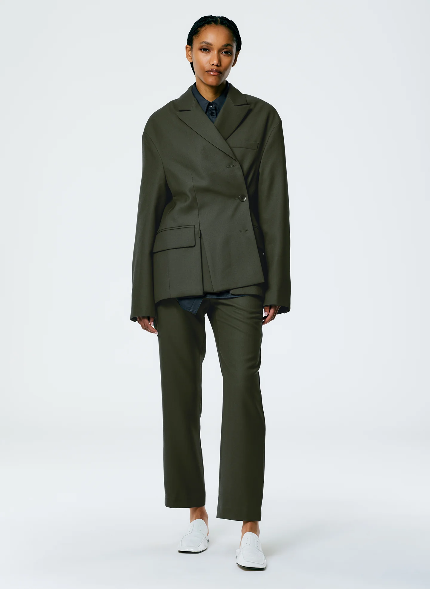 Grain De Poudre Liam Blazer With Slit Zipper Detail - Image 3