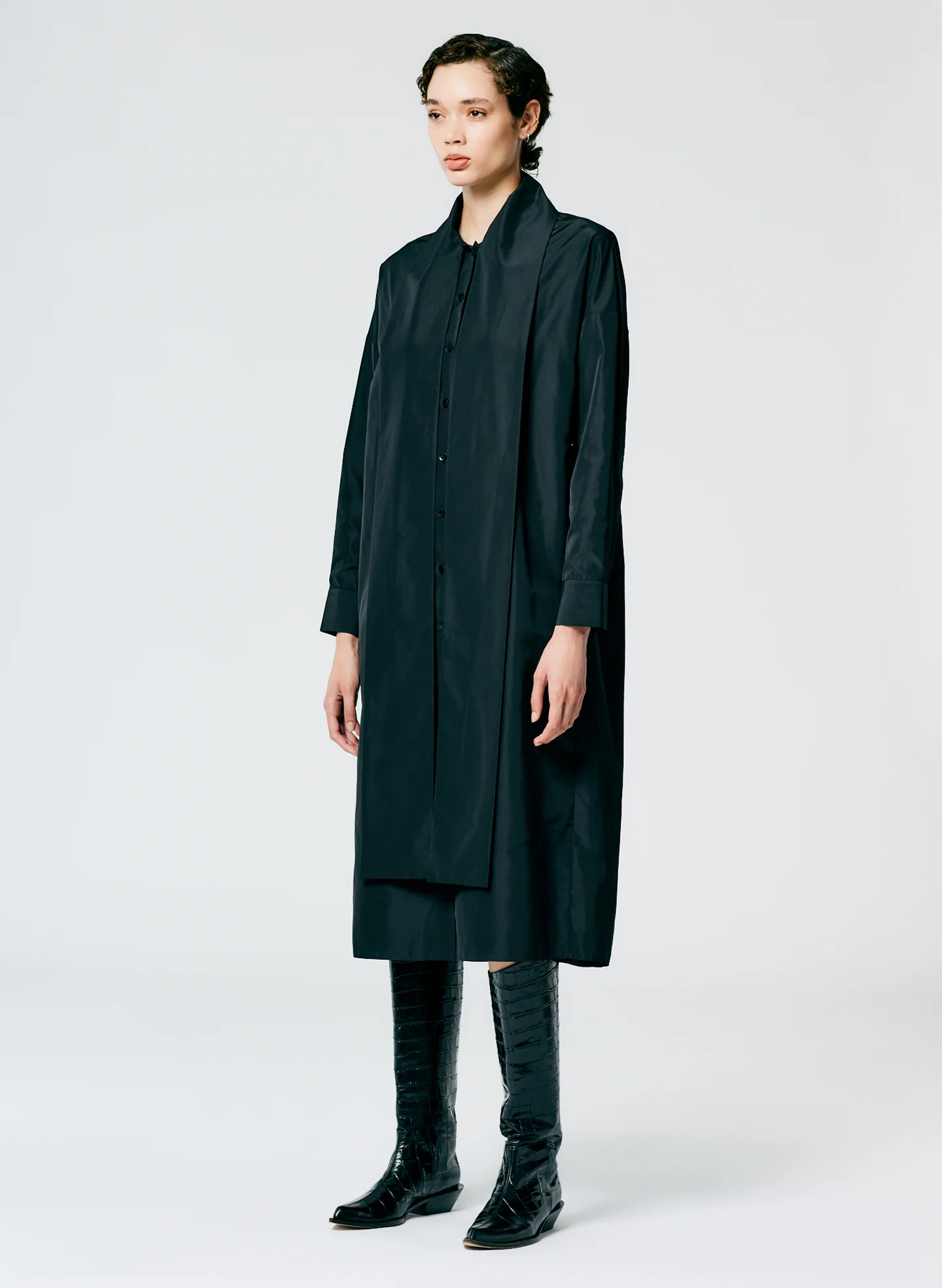 Italian Sporty Nylon Davenport Shirtdress - Image 8