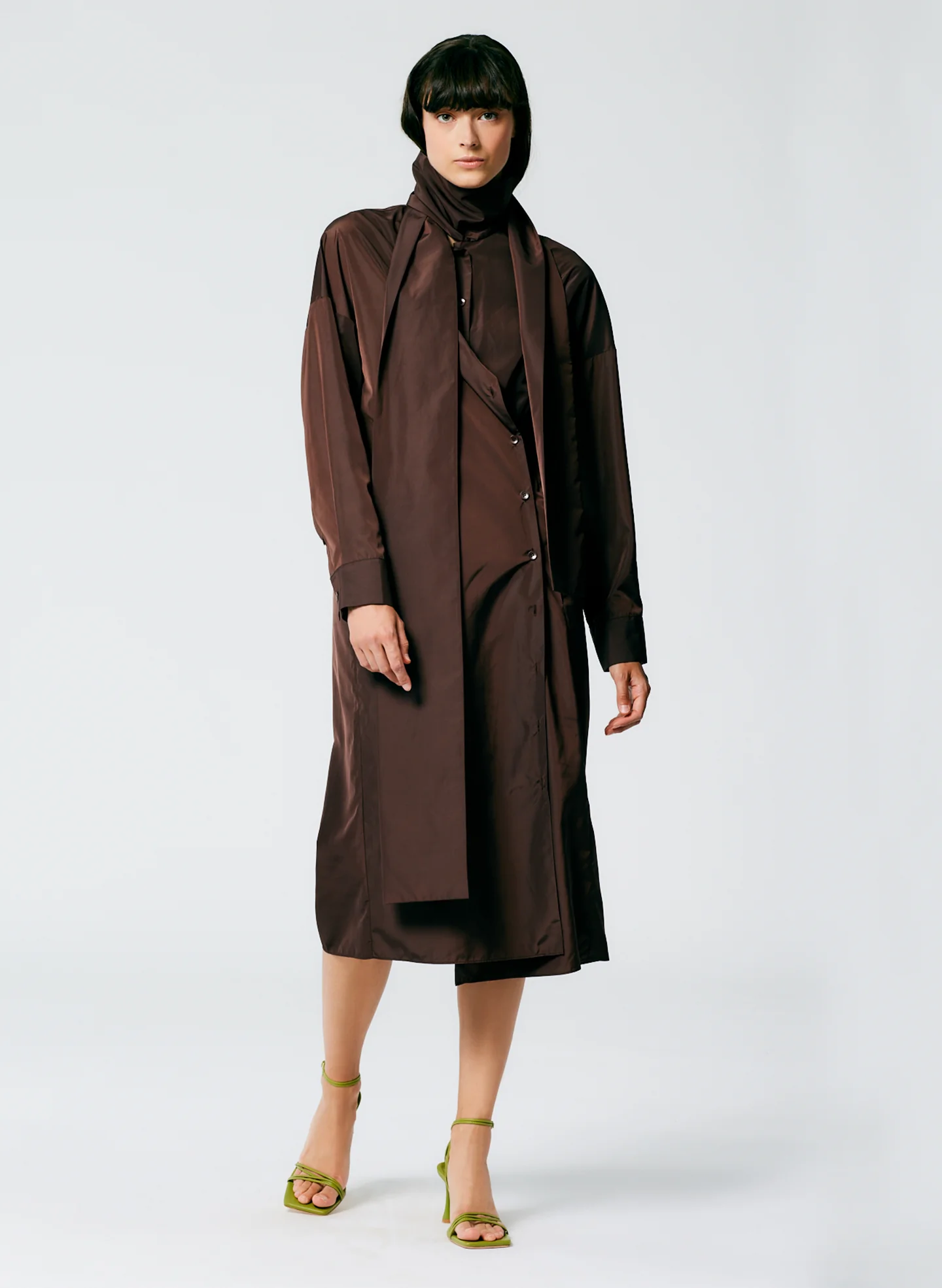 Italian Sporty Nylon Davenport Shirtdress - Image 4