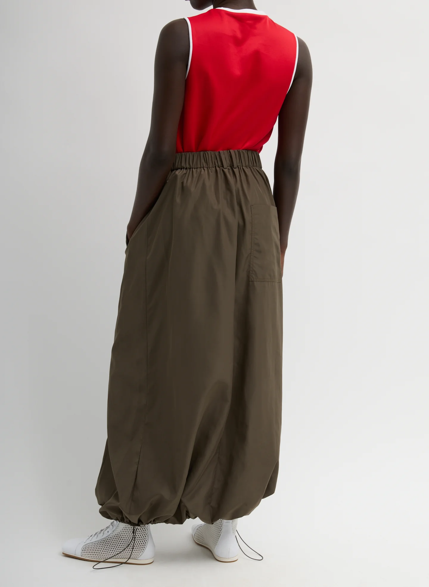Italian Sporty Nylon Maxi Anorak Skirt - Image 2