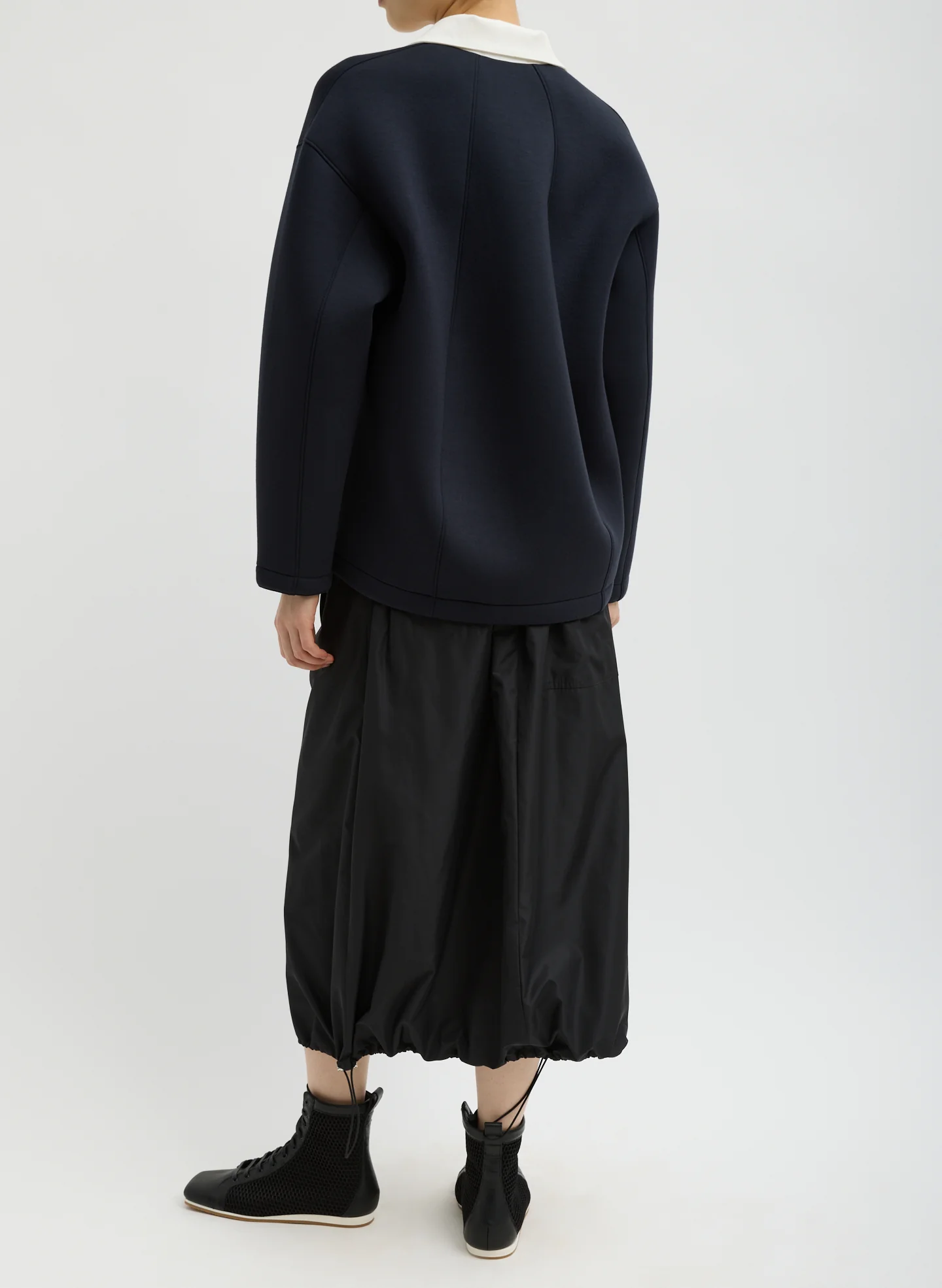 Italian Sporty Nylon Midi Anorak Skirt - Image 3