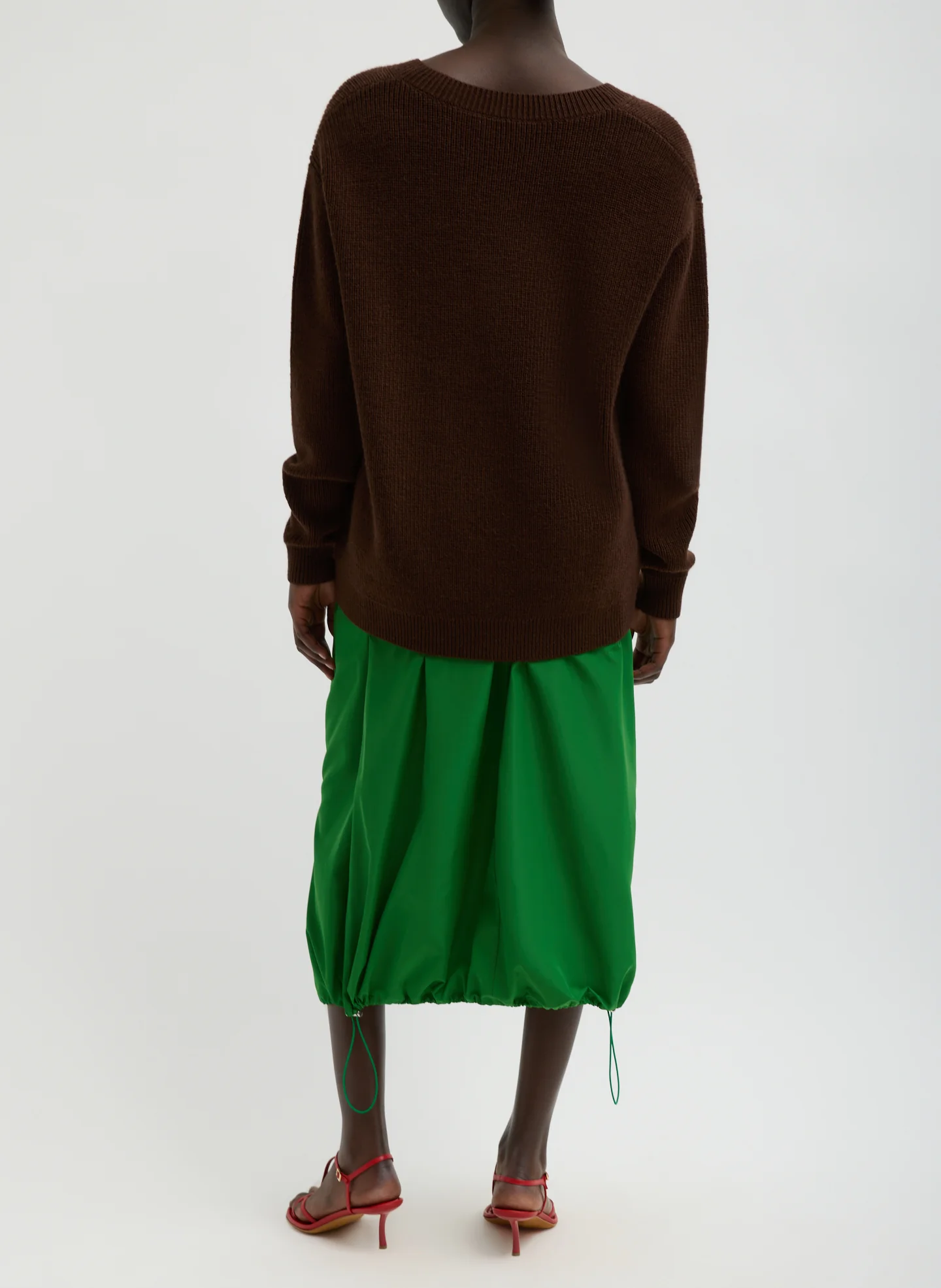 Italian Sporty Nylon Midi Anorak Skirt - Image 3