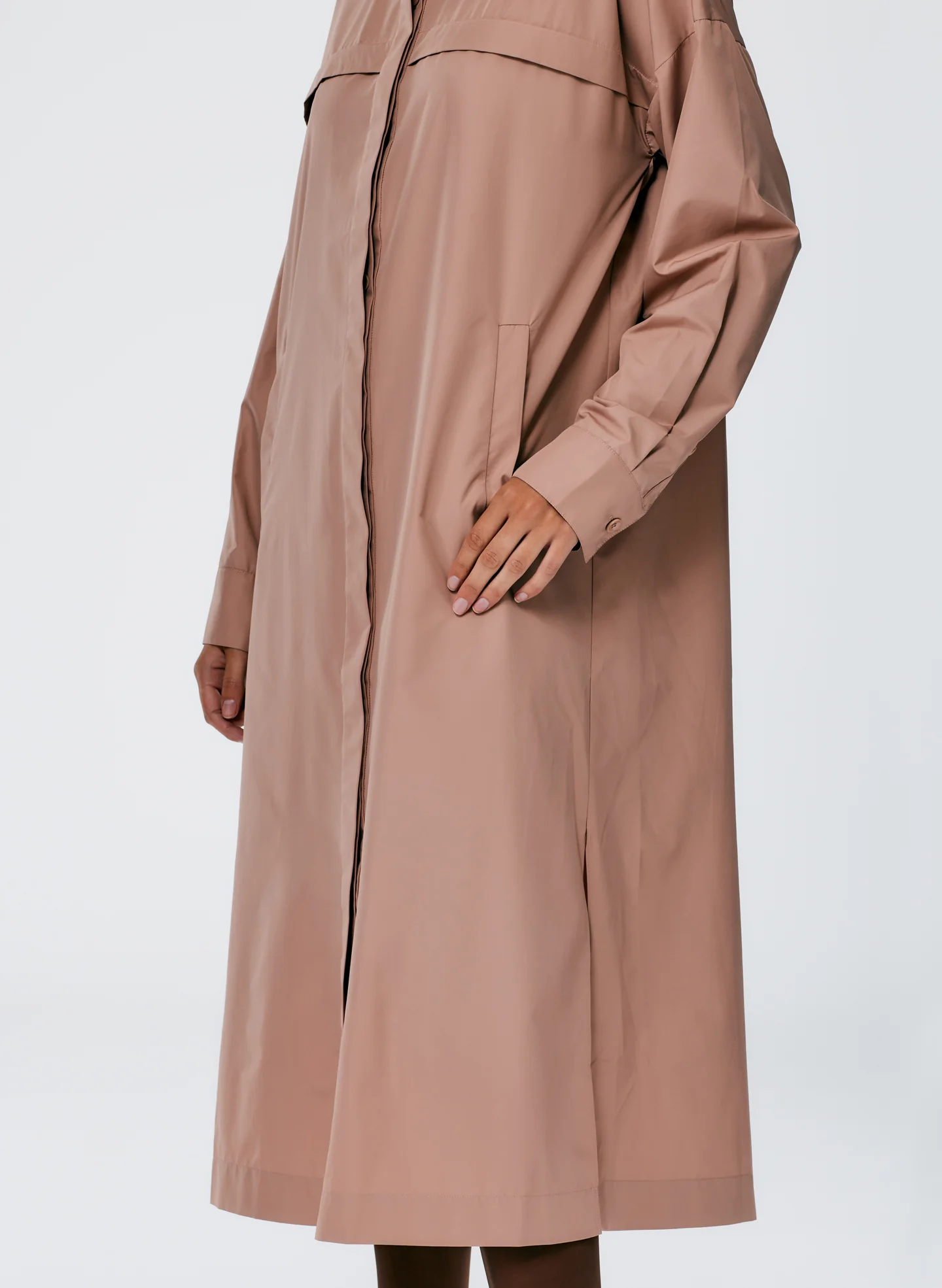 Italian Sporty Nylon Shirtdress - Image 5