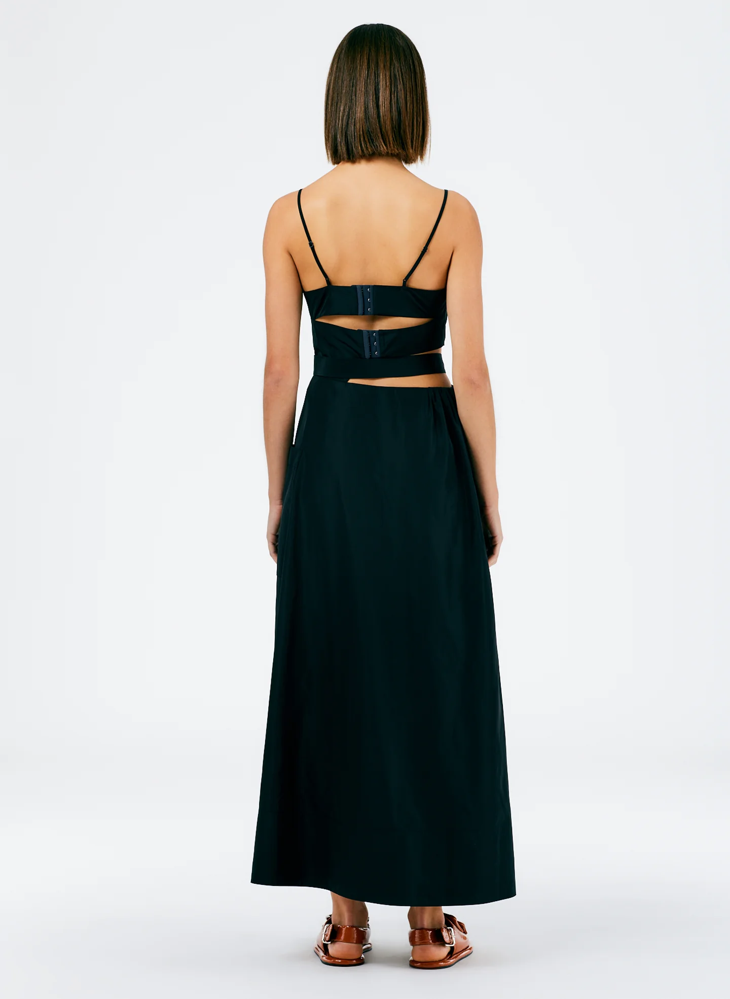 Italian Sporty Nylon Strappy Cut Out Dress - Image 6