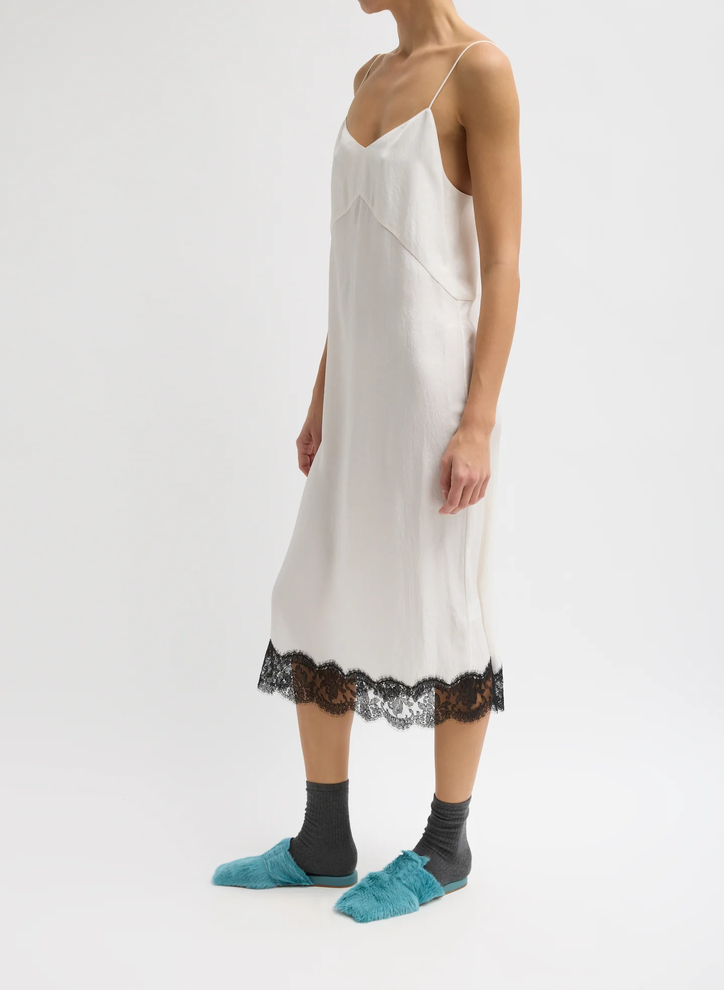 Lace Applique Slip Dress - Image 5