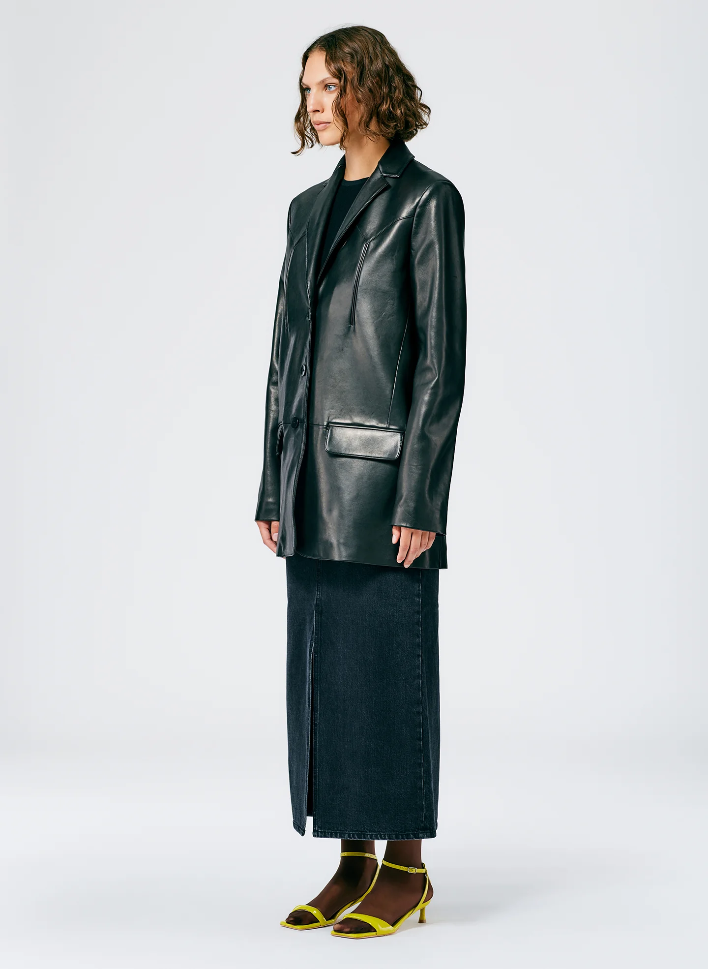 Leather Western Blazer - Image 3