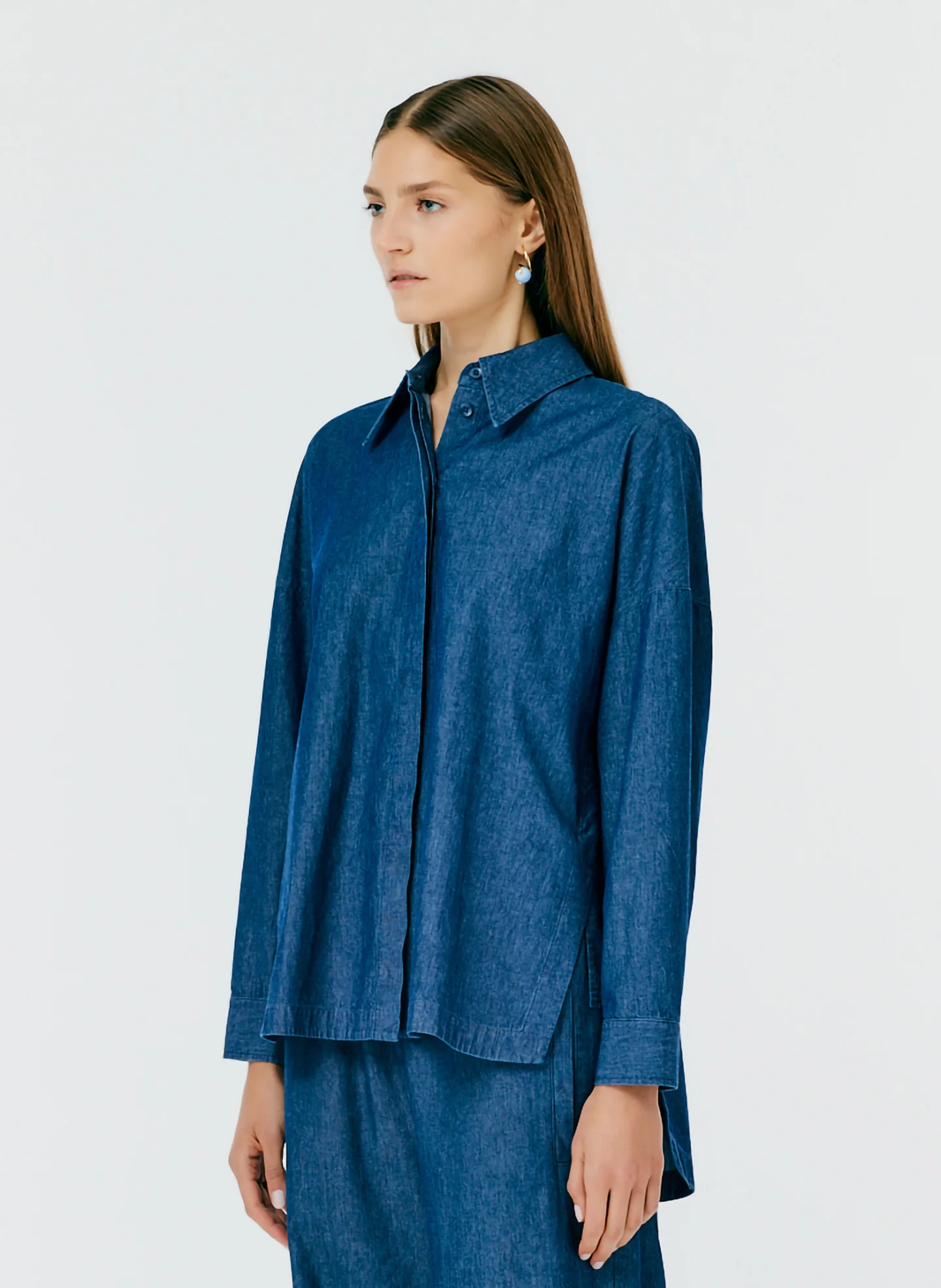 Light Weight Denim Oversized Gabe Shirt - Image 3