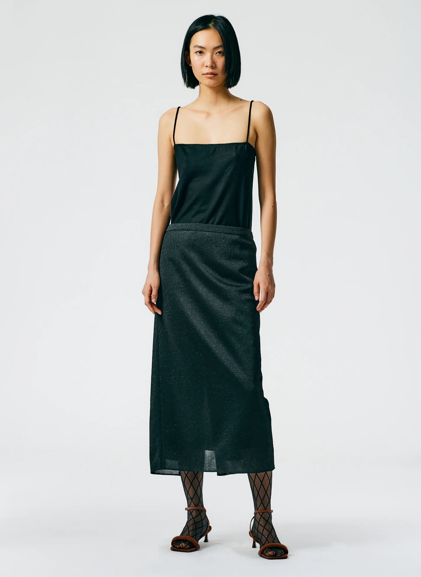 Lurex Haze Pencil Skirt