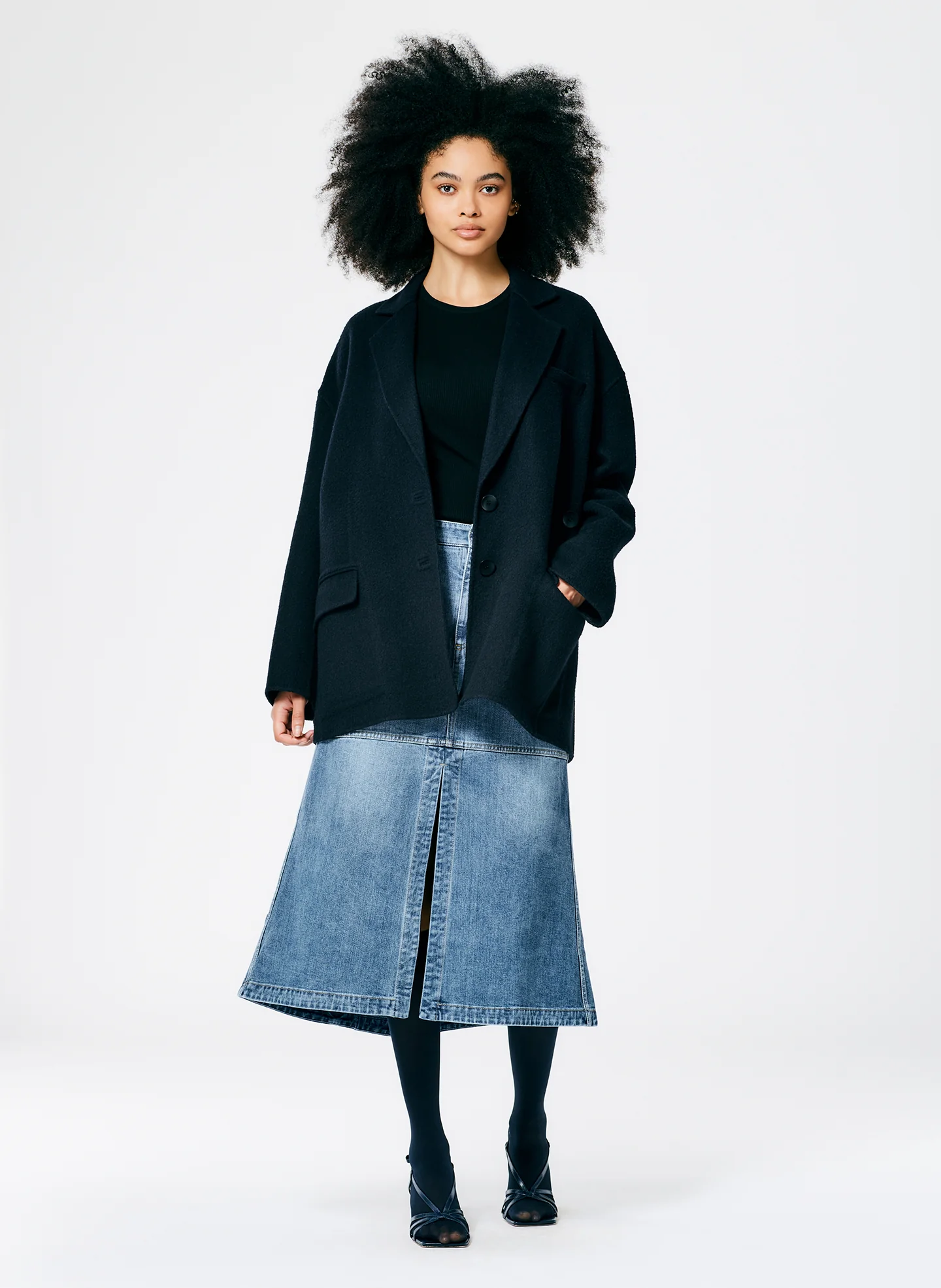 Luxe Double Faced Wool Angora Liam Blazer - Image 6